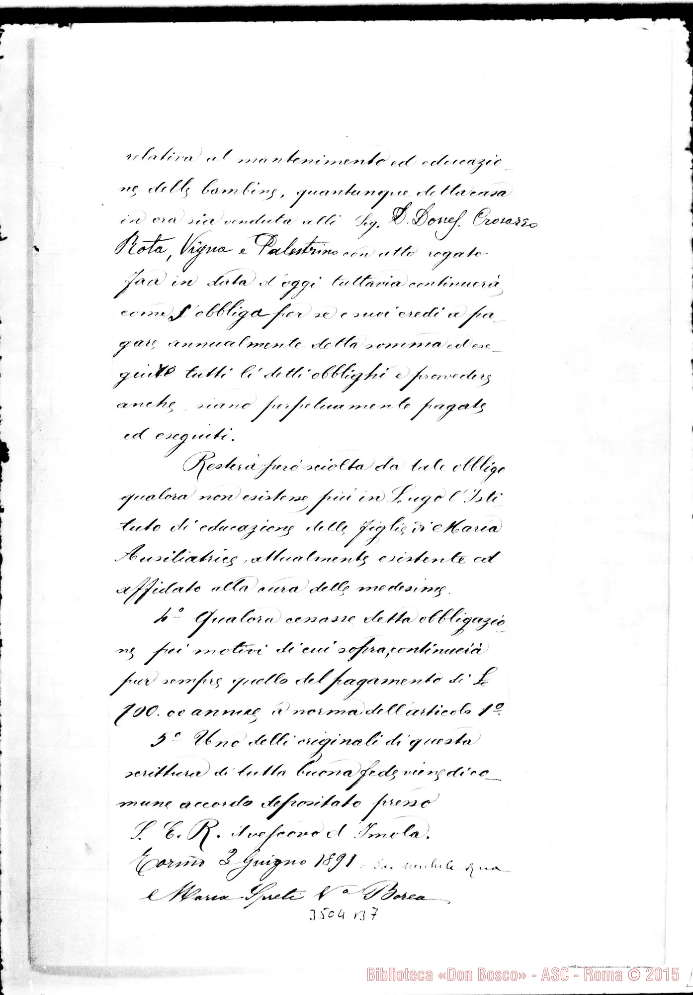 Fotogramma B 7 — Scrittura privata