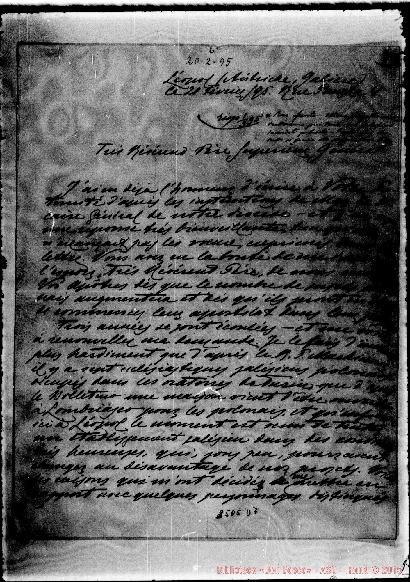 Fotogramma D 7 — Giovanni Guatonski-Don Rua. Léopol, 20-02-1895