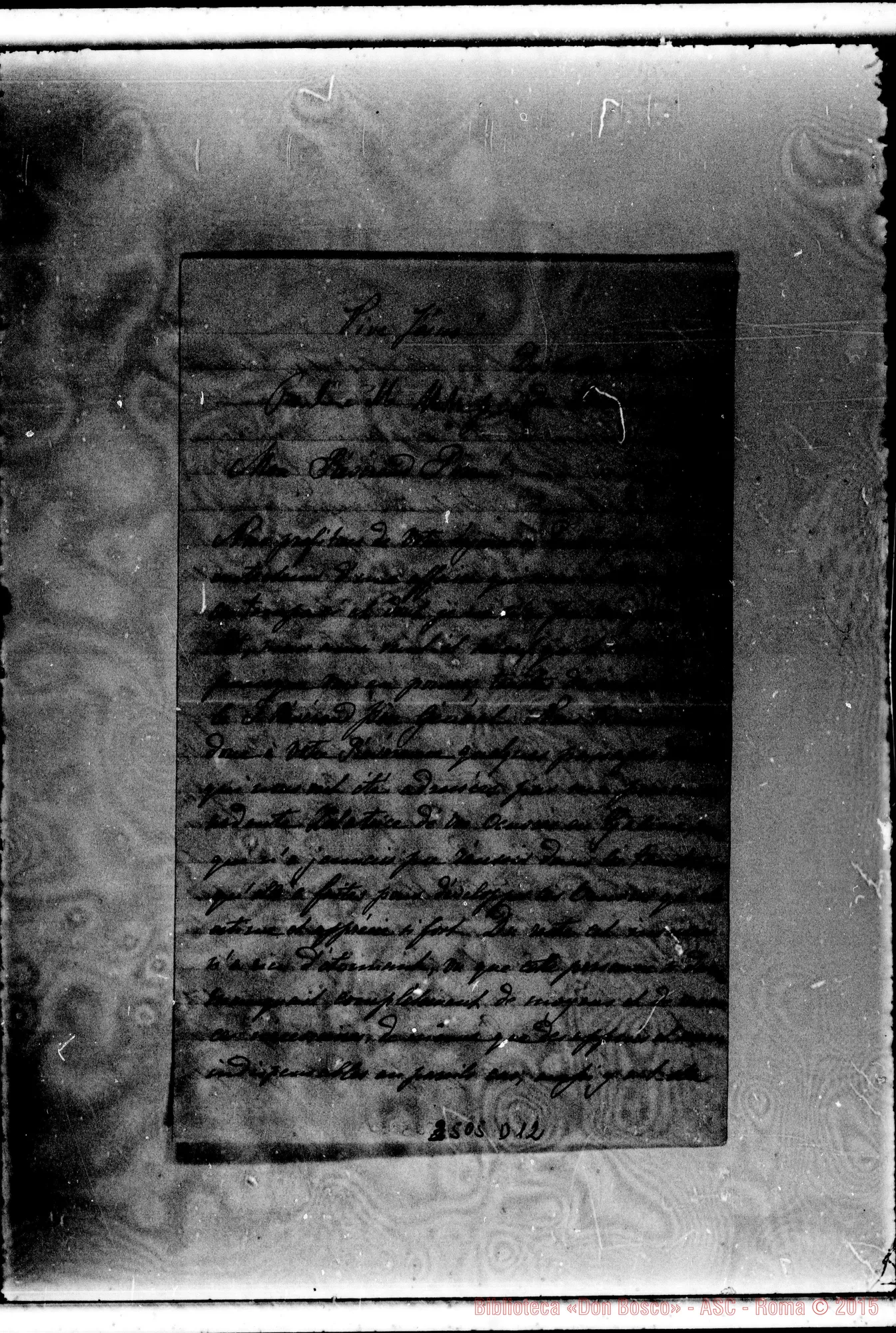 Fotogramma D 12 — Suor Elise Albine, della Visitazione-Révérend Pére. Cracovia