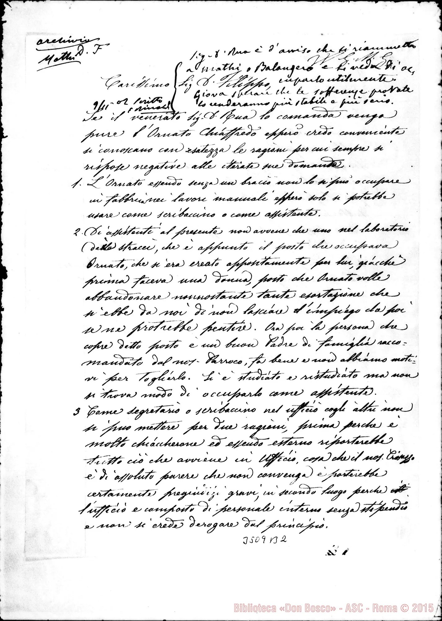 Fotogramma B 2 — Don Leveratto-Don Rinaldi. Mathi, 8-11-1902 Autogr. Rua