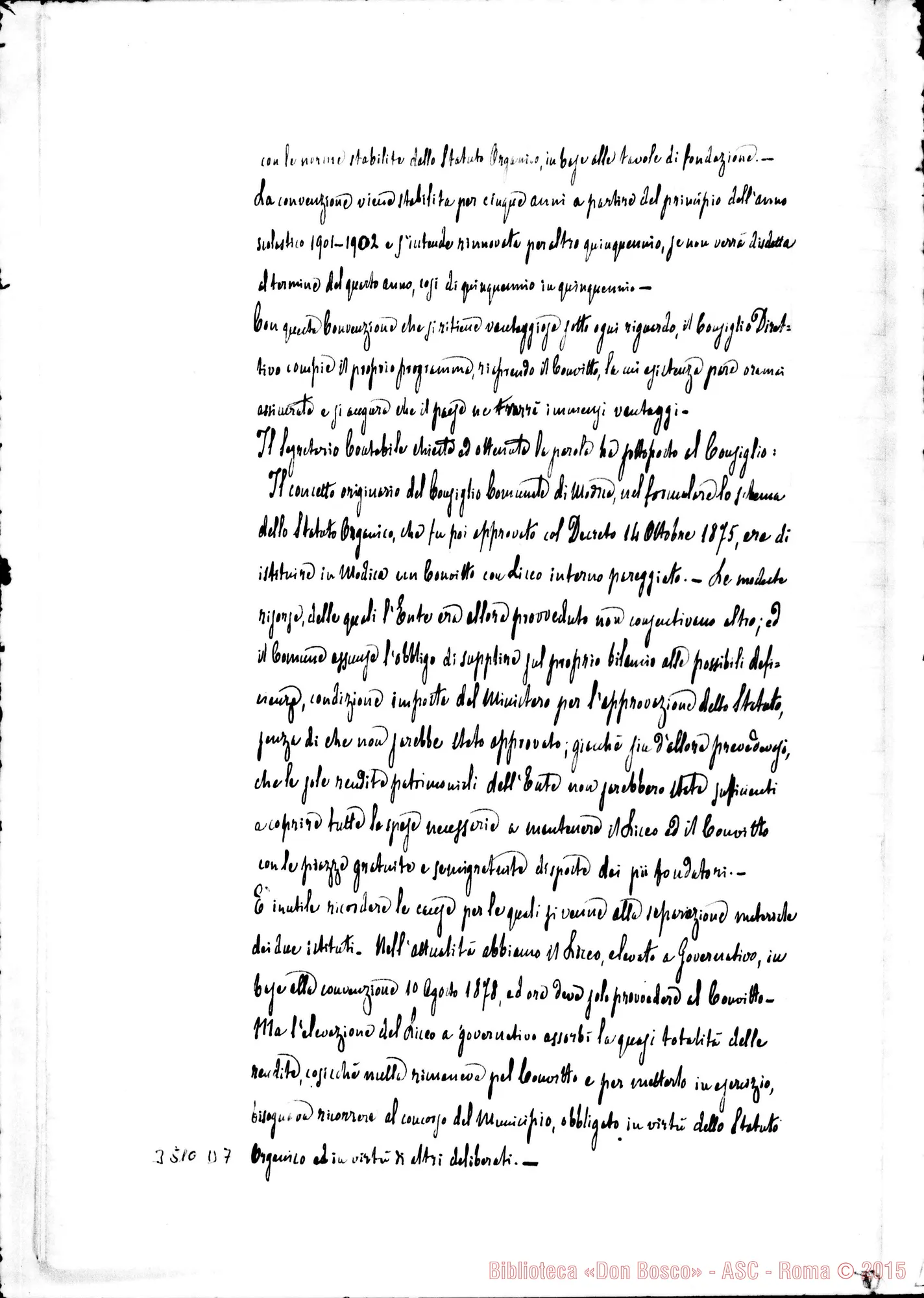 Fotogramma D 7 — Copia del deliberato il 31-10-1900