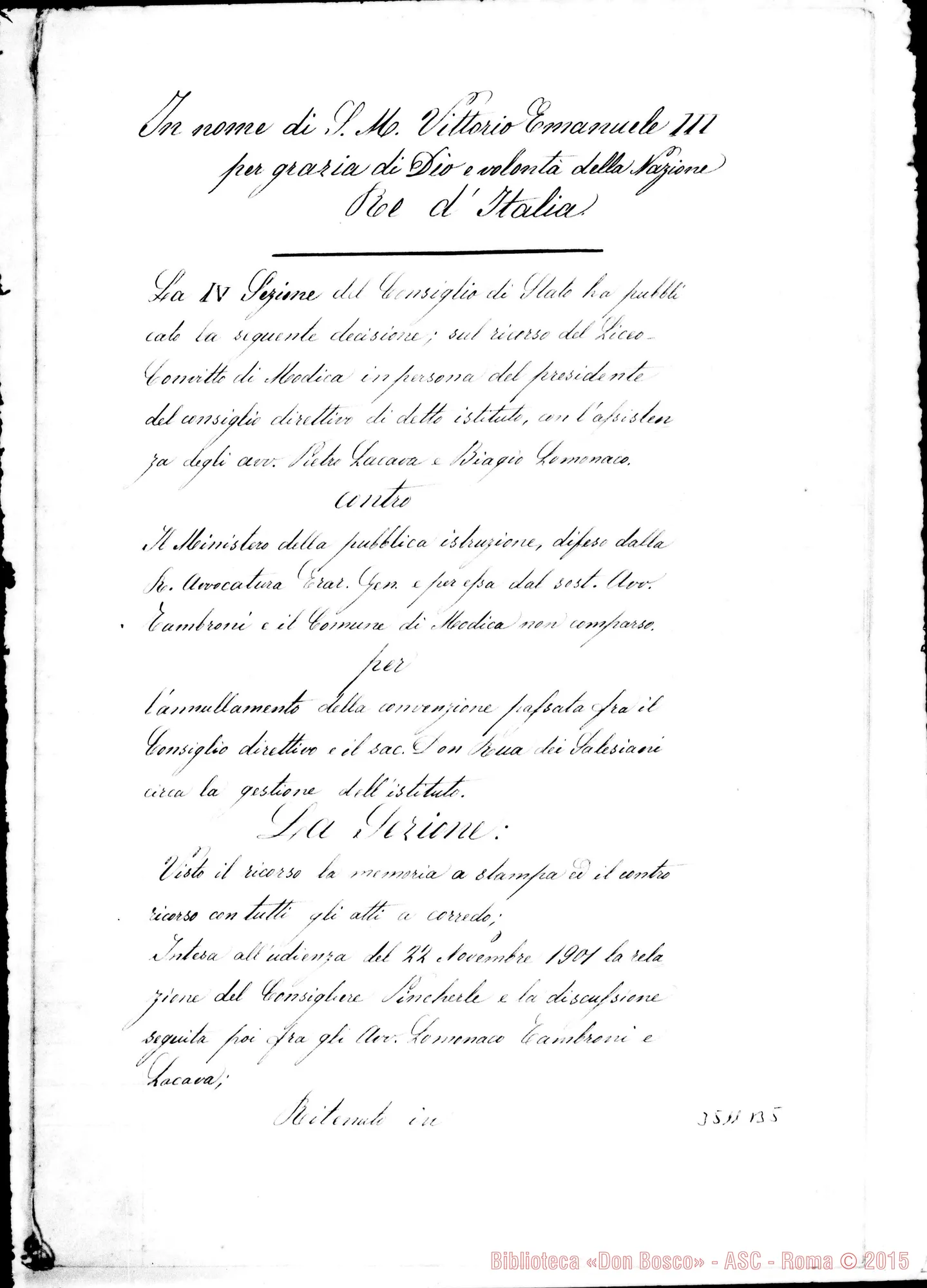 Fotogramma B 5 — Contro la convenzione di Modica. Luglio 1901
