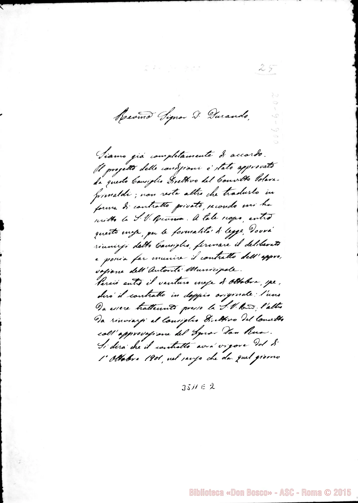 Fotogramma E 2 — Can. Giuseppe Aurea-Don Durando. Modica, 20-09-1900