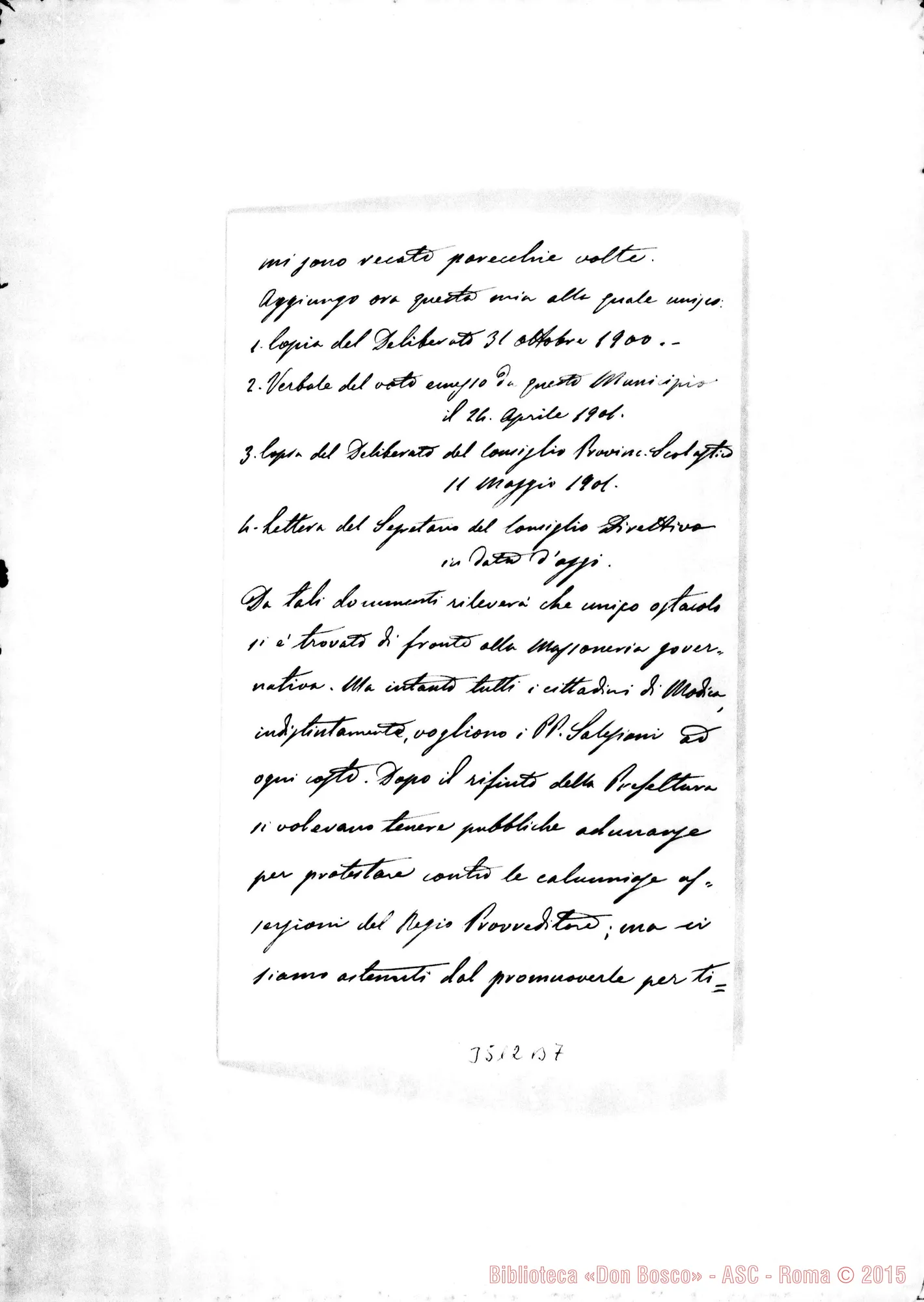 Fotogramma B 7 — Can. Giuseppe Aurea-Don Durando. Modica, 23-05-1901