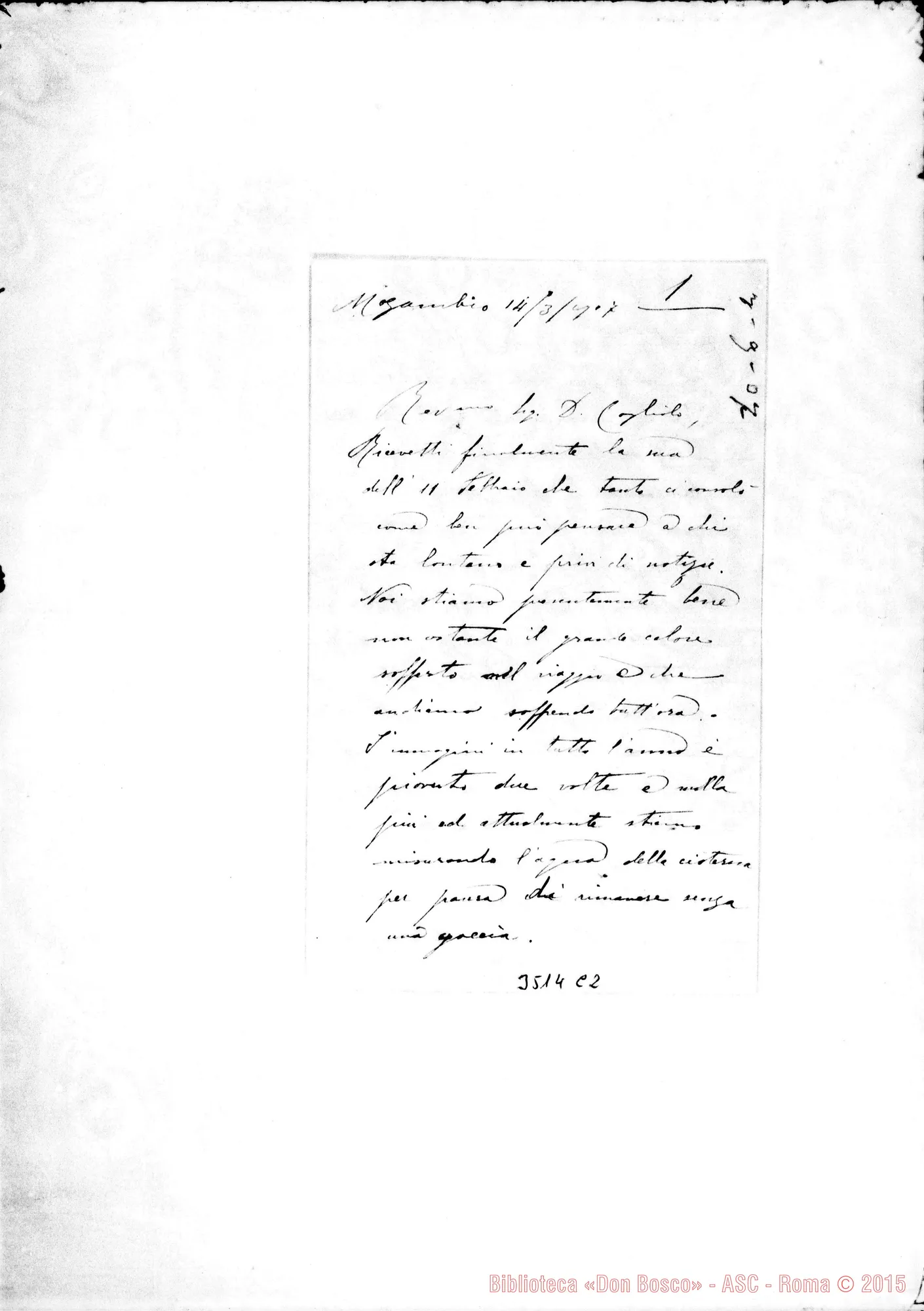 Fotogramma C 2 — Don Giovanni Barilari-Don Cogliolo. Mozambico, 14-03-1907
