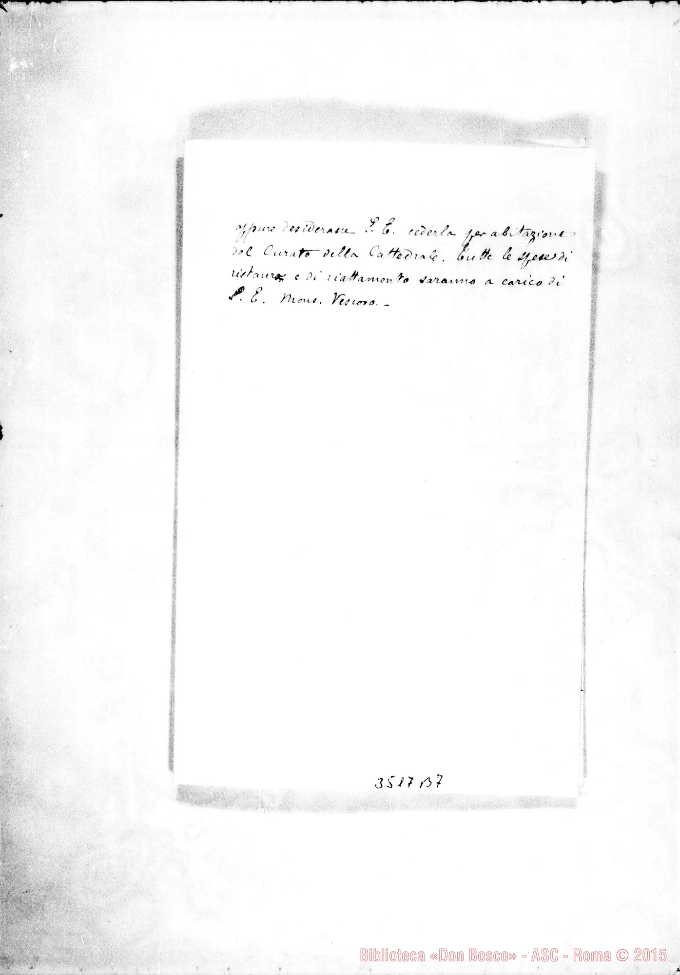 Fotogramma B 7 — Ms. con abbozzo di convenzione