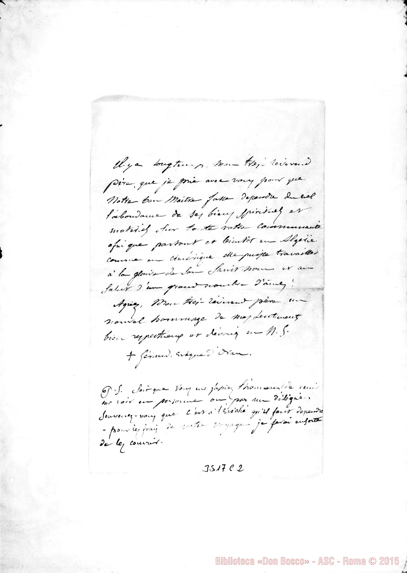 Fotogramma C 2 — Geraldo Soubrier, vesc.-Révérend Père. Oran, 6-09-1890