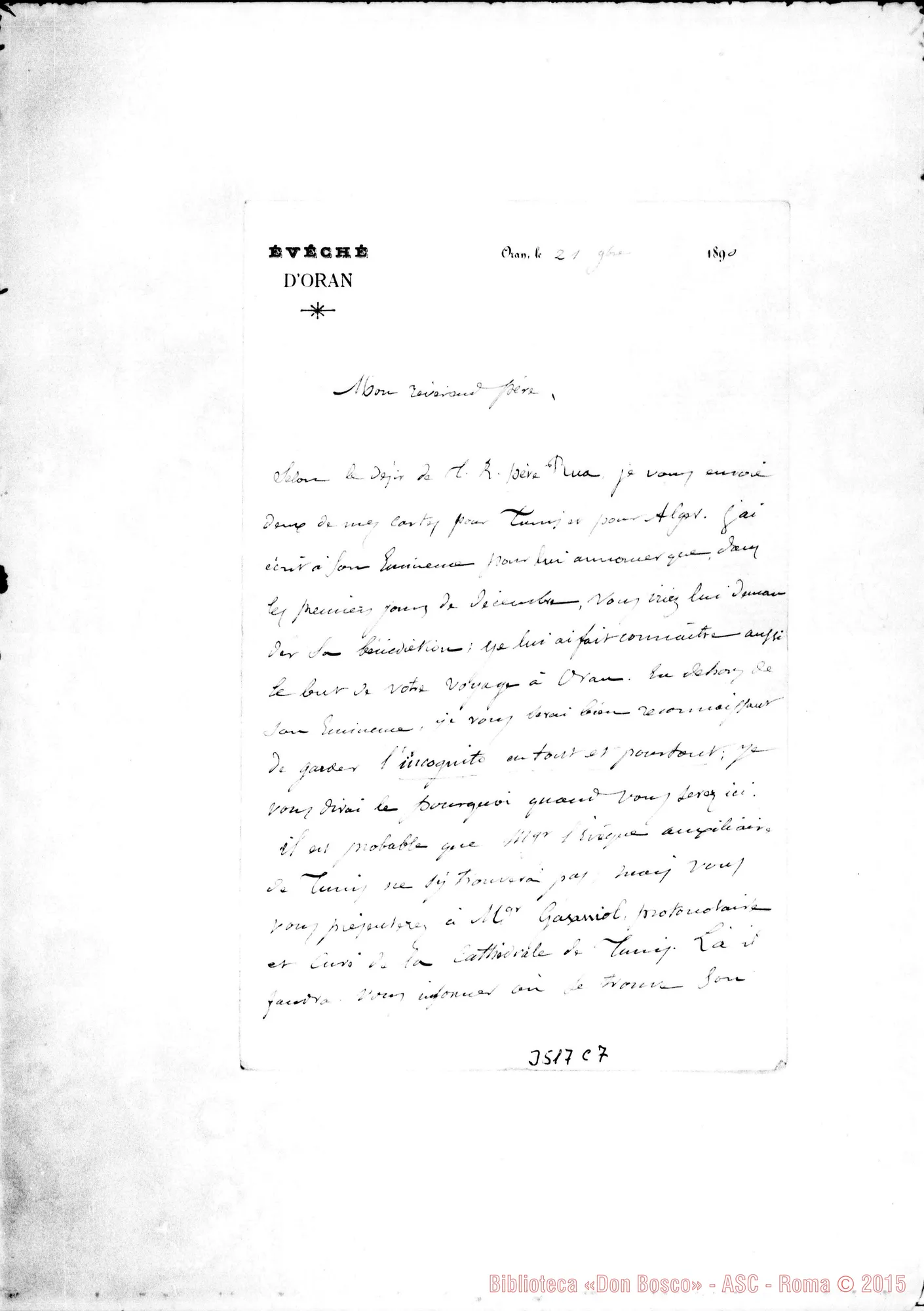 Fotogramma C 7 — Geraldo, vesc.-Révérend Père. Oran, 21-11-1890