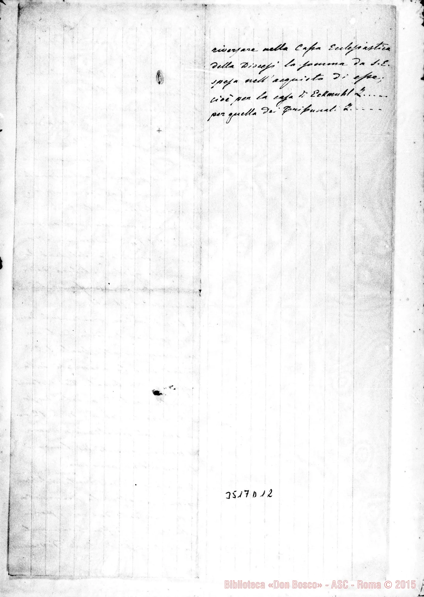 Fotogramma D 12 — Convenzione: quattro stesure. Due con firma autogr. Rua. 1891