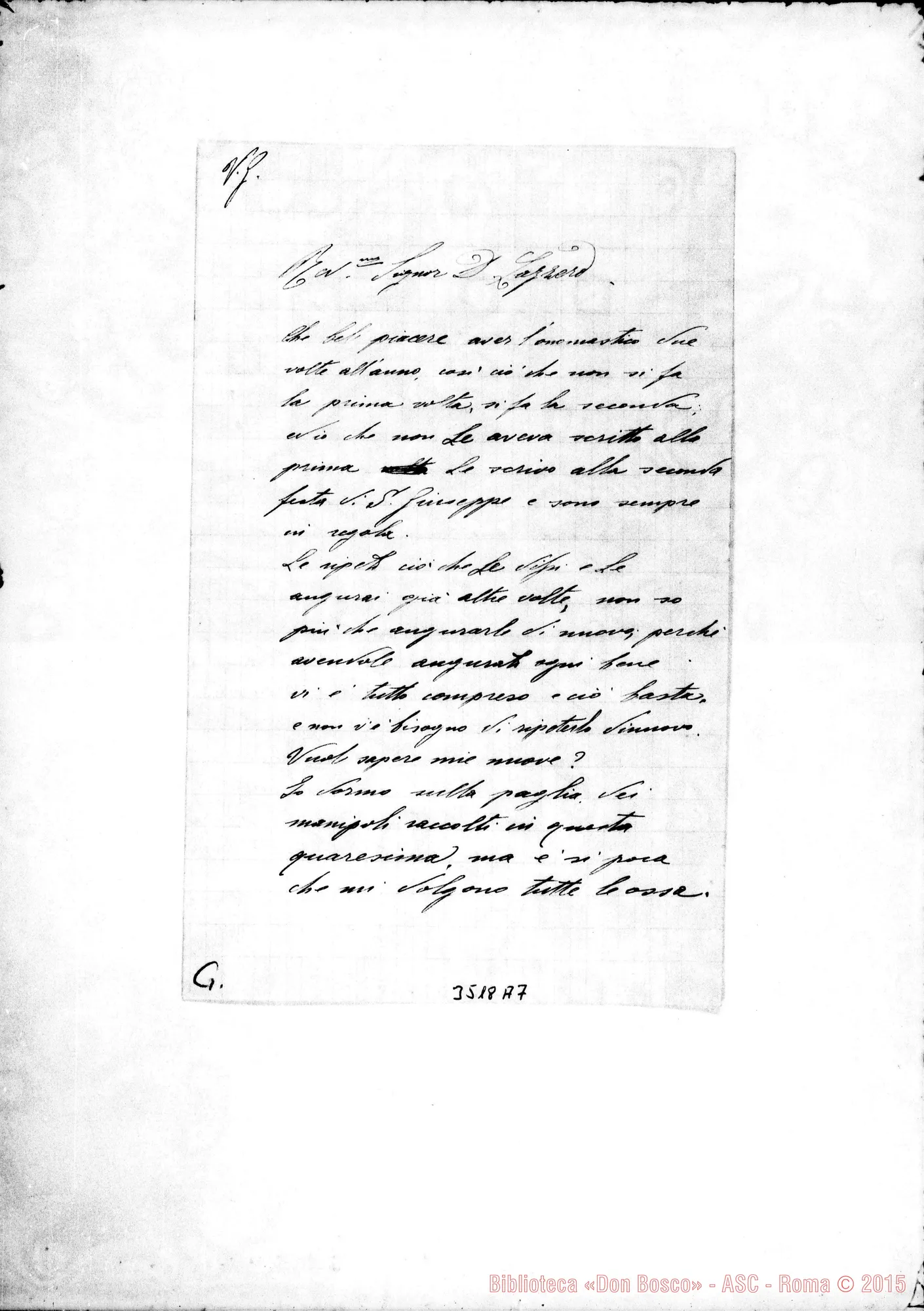 Fotogramma A 7 — Don Tomatis Giorgio-Don Lazzero. Oran, 28-04-1892