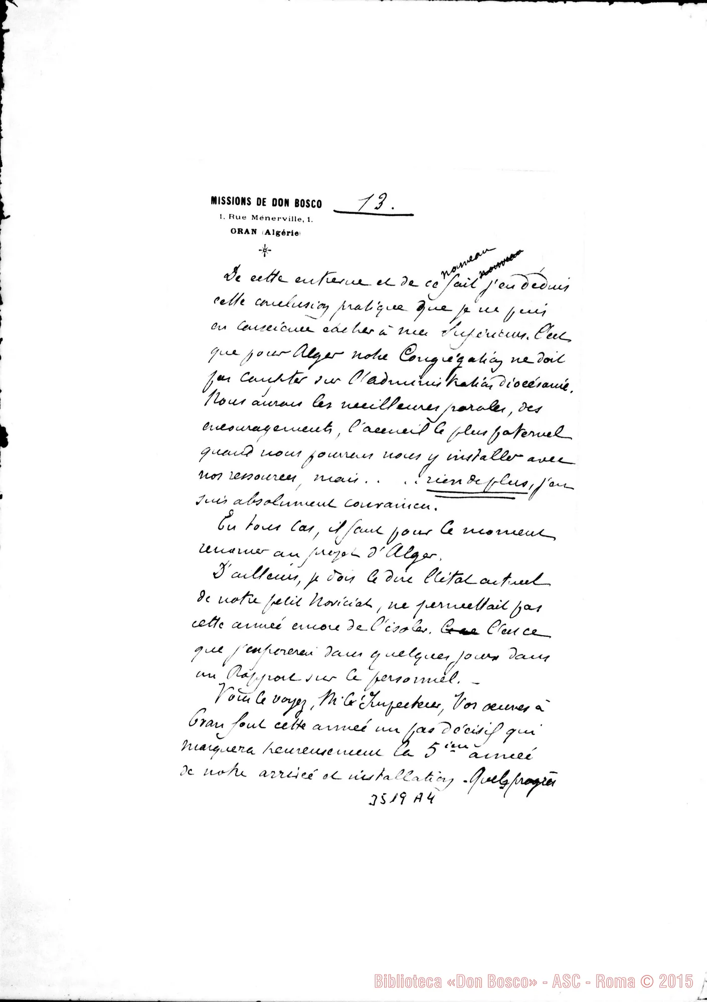 Fotogramma A 4 — Don Bellamy-Ispettore. Oran, 29-06-1896