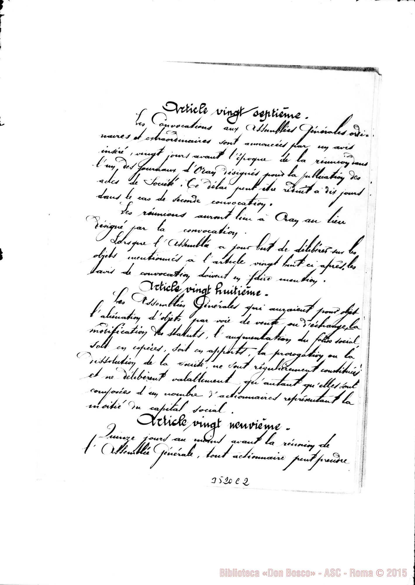 Fotogramma C 2 — «Status des Missions Africaines de Don Bosco A Oran». 13-05-1893