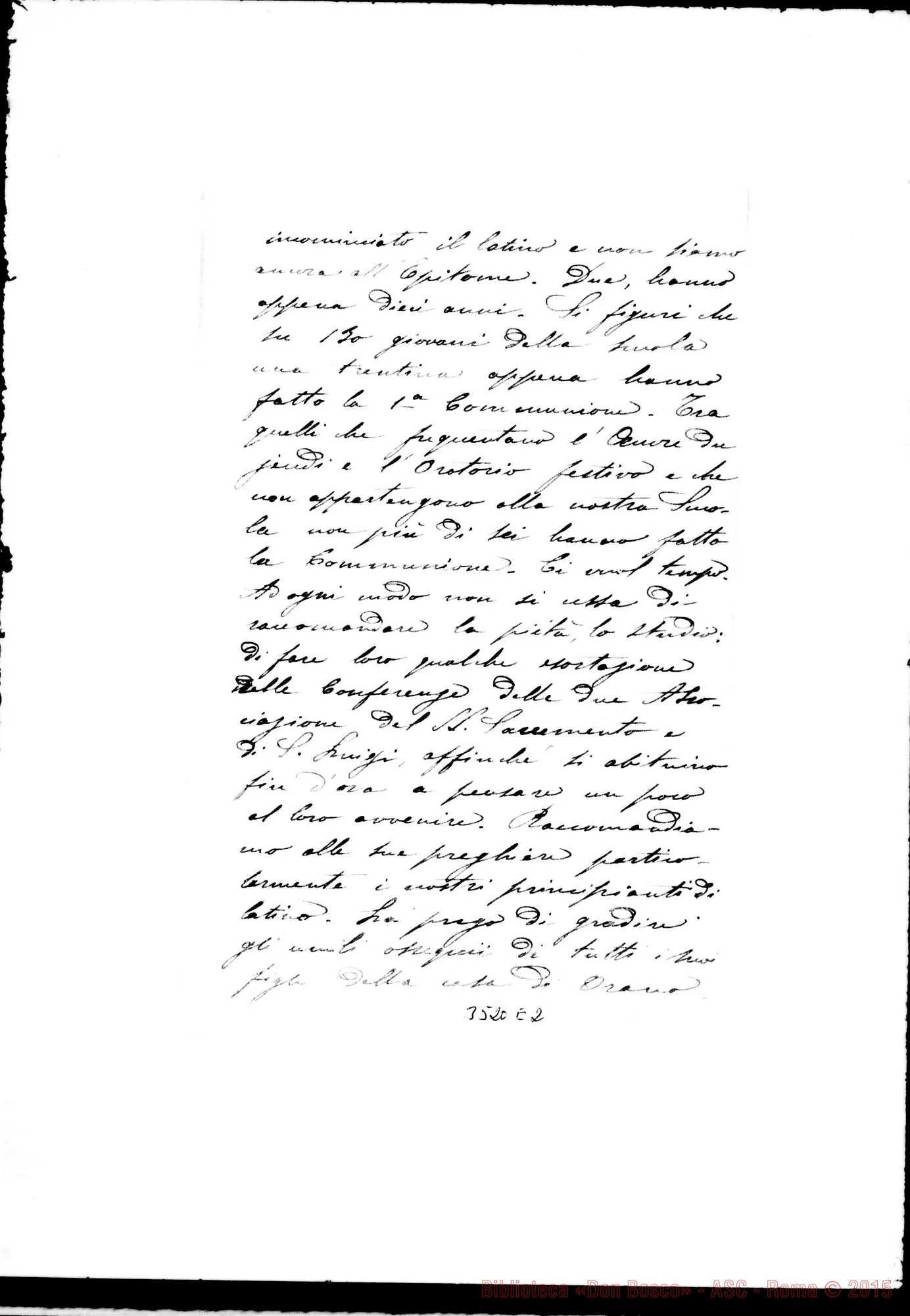 Fotogramma E 2 — Don Giovanni Albera-Don Rua. Oran, 20-02-1897 Autogr. Rua
