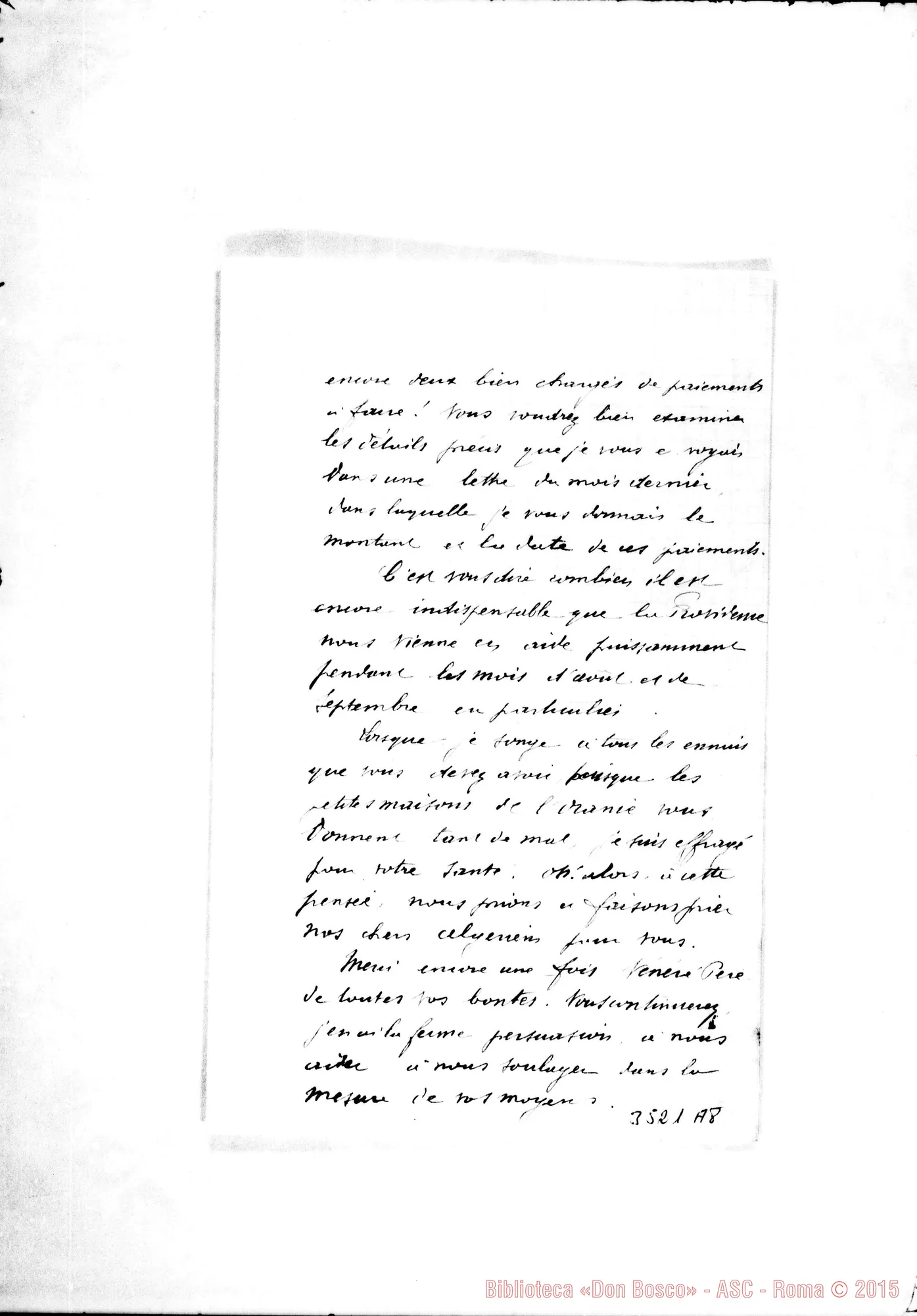 Fotogramma A 8 — Don Leone Béissière-Vénéré Pére. Oran, 4-08-1900 Autogr. Rua