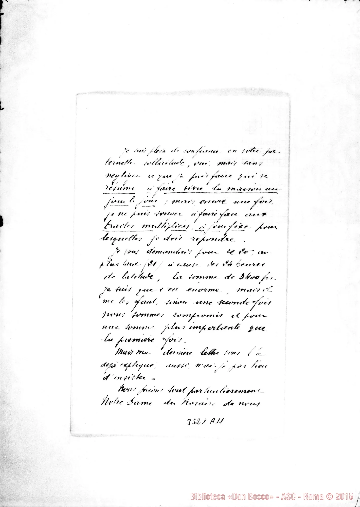 Fotogramma A 11 — Don Leone Béissière-Aimé Pére. Oran, 18-10-1900 Autogr. Rua