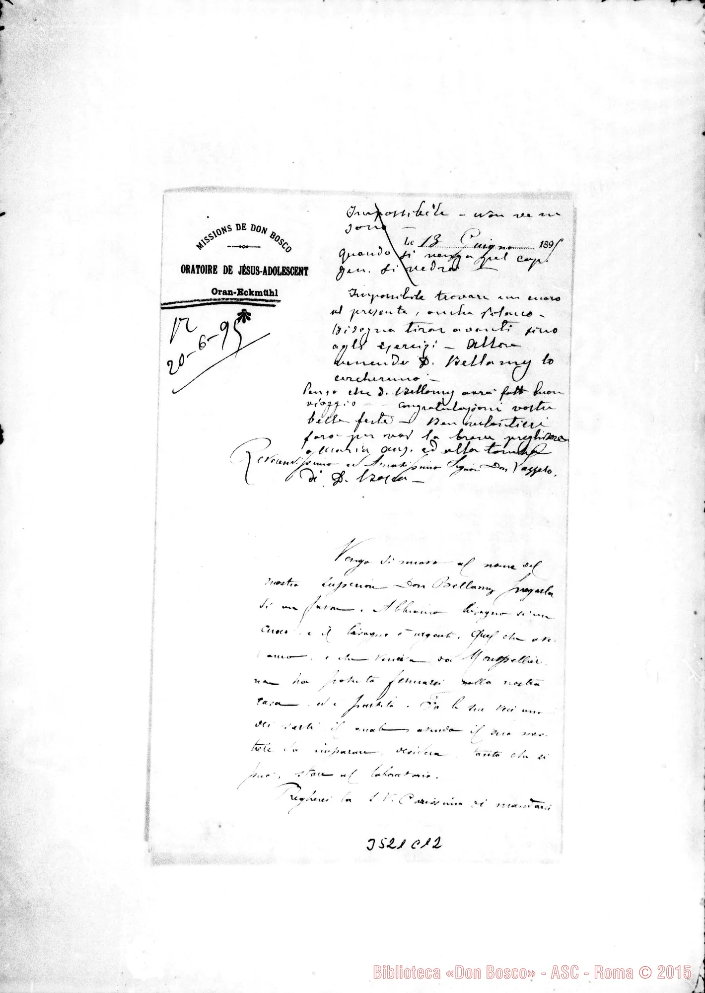 Fotogramma C 12 — Don Sutto-Don Lazzero. Oran, 13-06-1895