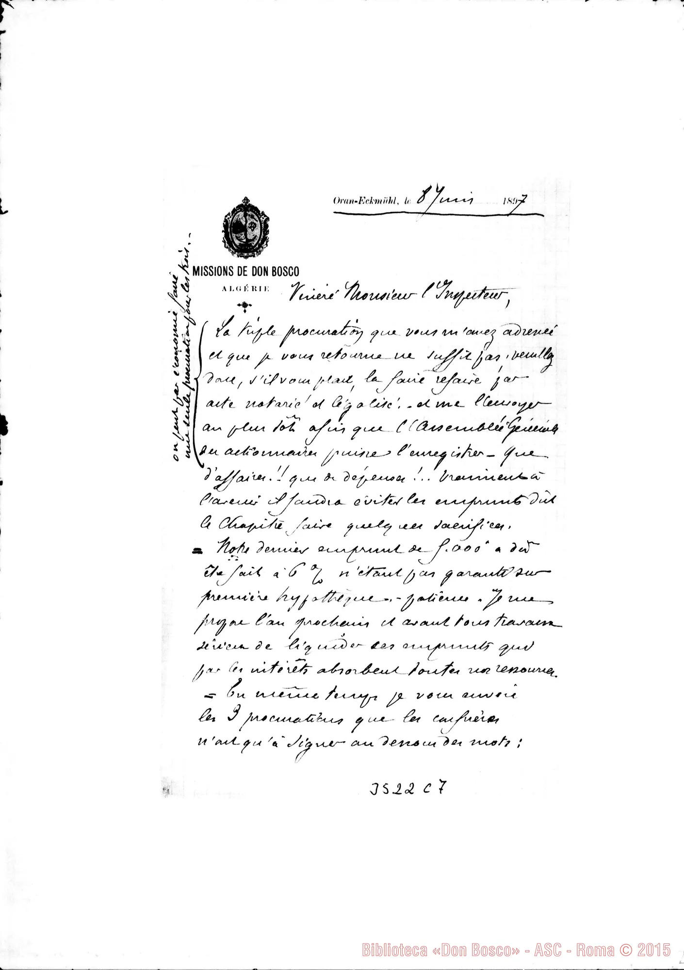 Fotogramma C 7 — Don Giovanni Albera-Ispettore. Oran, 8-06-1897