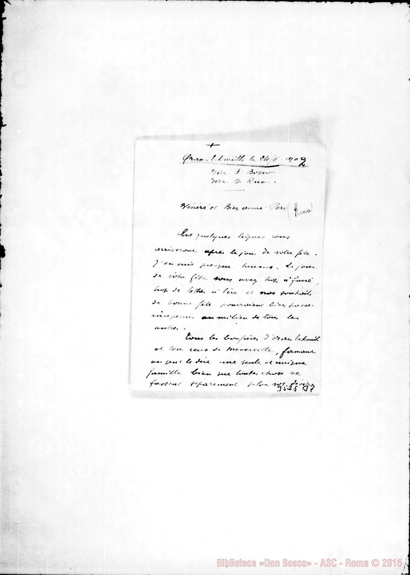 Fotogramma B 7 — Don Béssière-Aimé Père. Oran, 24-06-1902