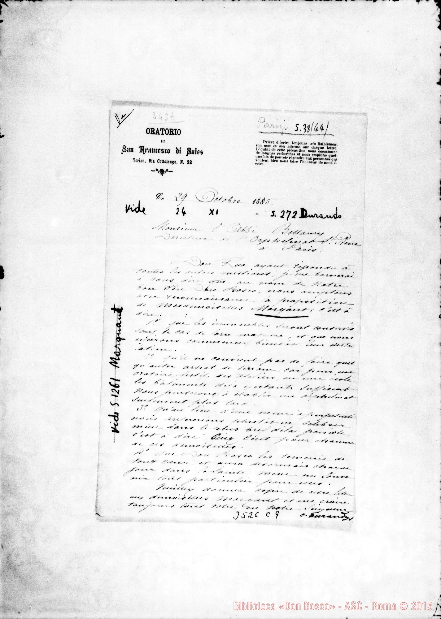 Fotogramma C 9 — Don Durando-Don Bellamy. Torino, 29-10-1885