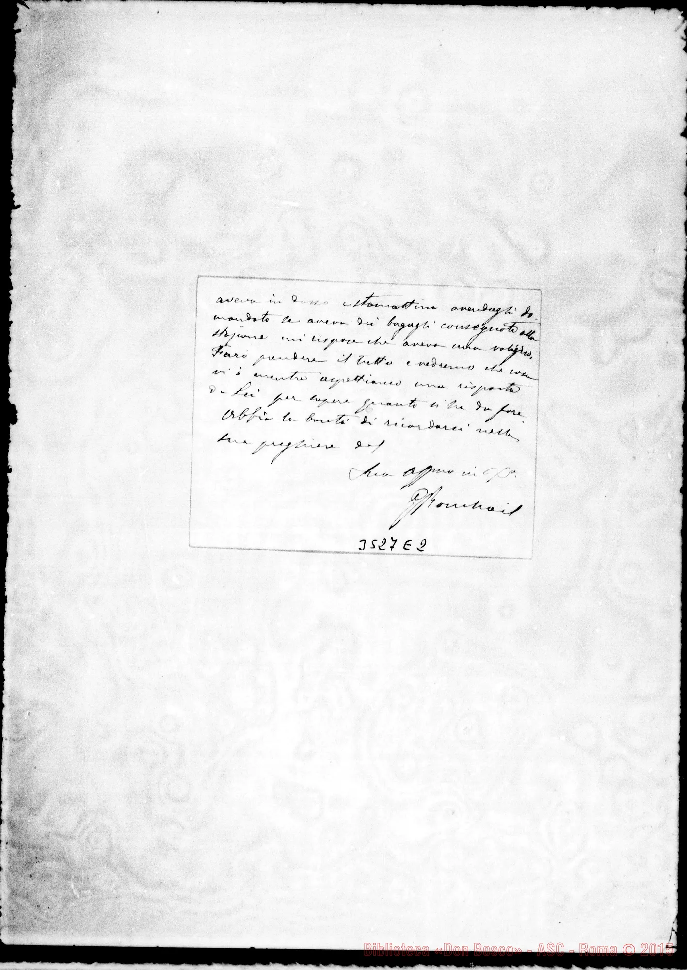 Fotogramma E 2 — Don Giuseppe Ronchail-Don Lazzero. Paris, 3-03-1897