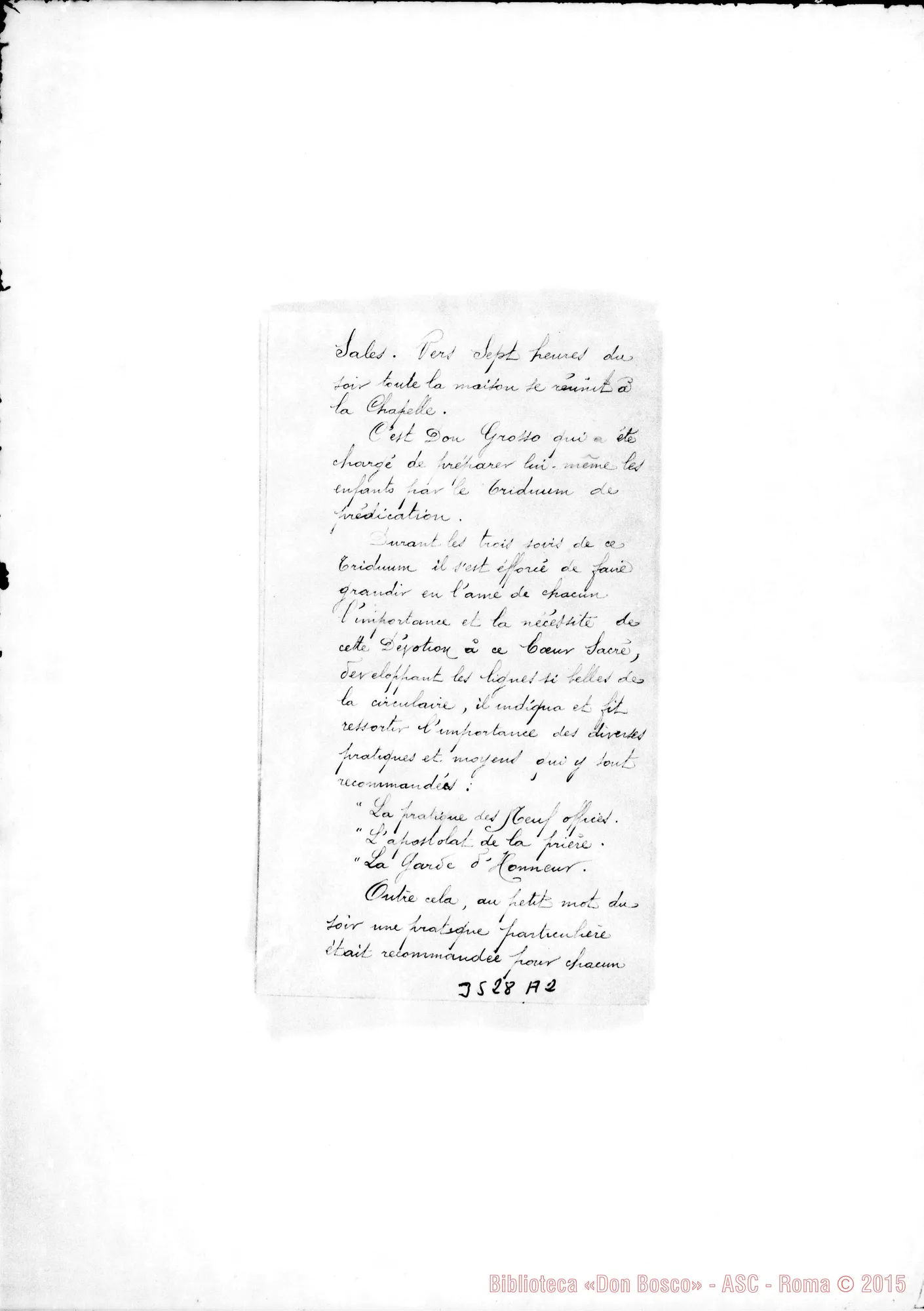 Fotogramma A 2 — Don Bologna: relazione, il 10-01-1901