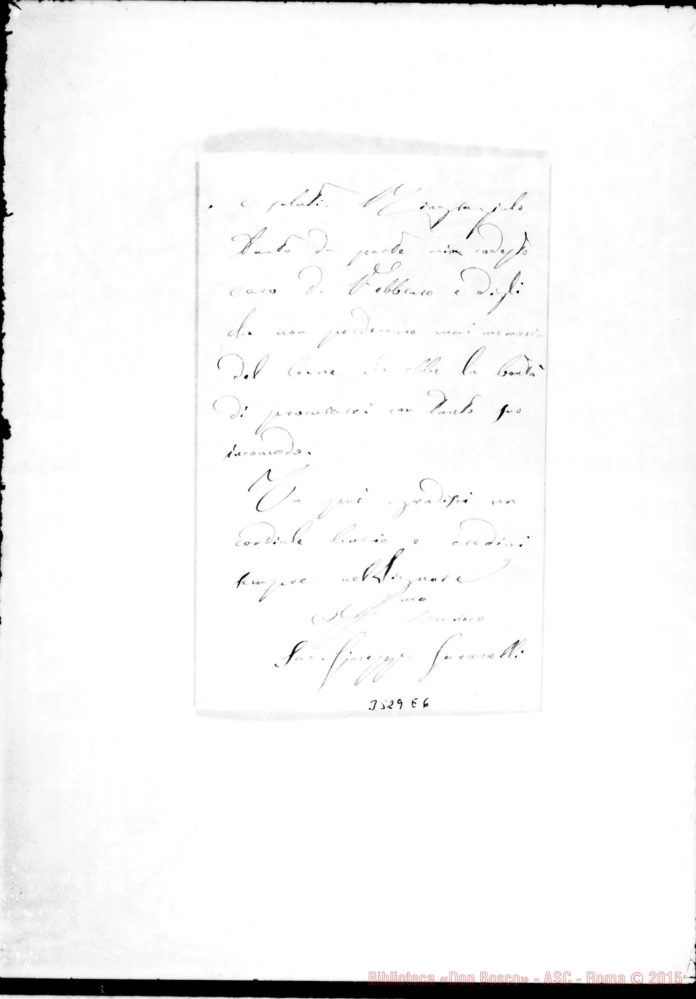 Fotogramma E 6 — Don Giuseppe Garavelli-Ossella. Penango, 11-03-1885