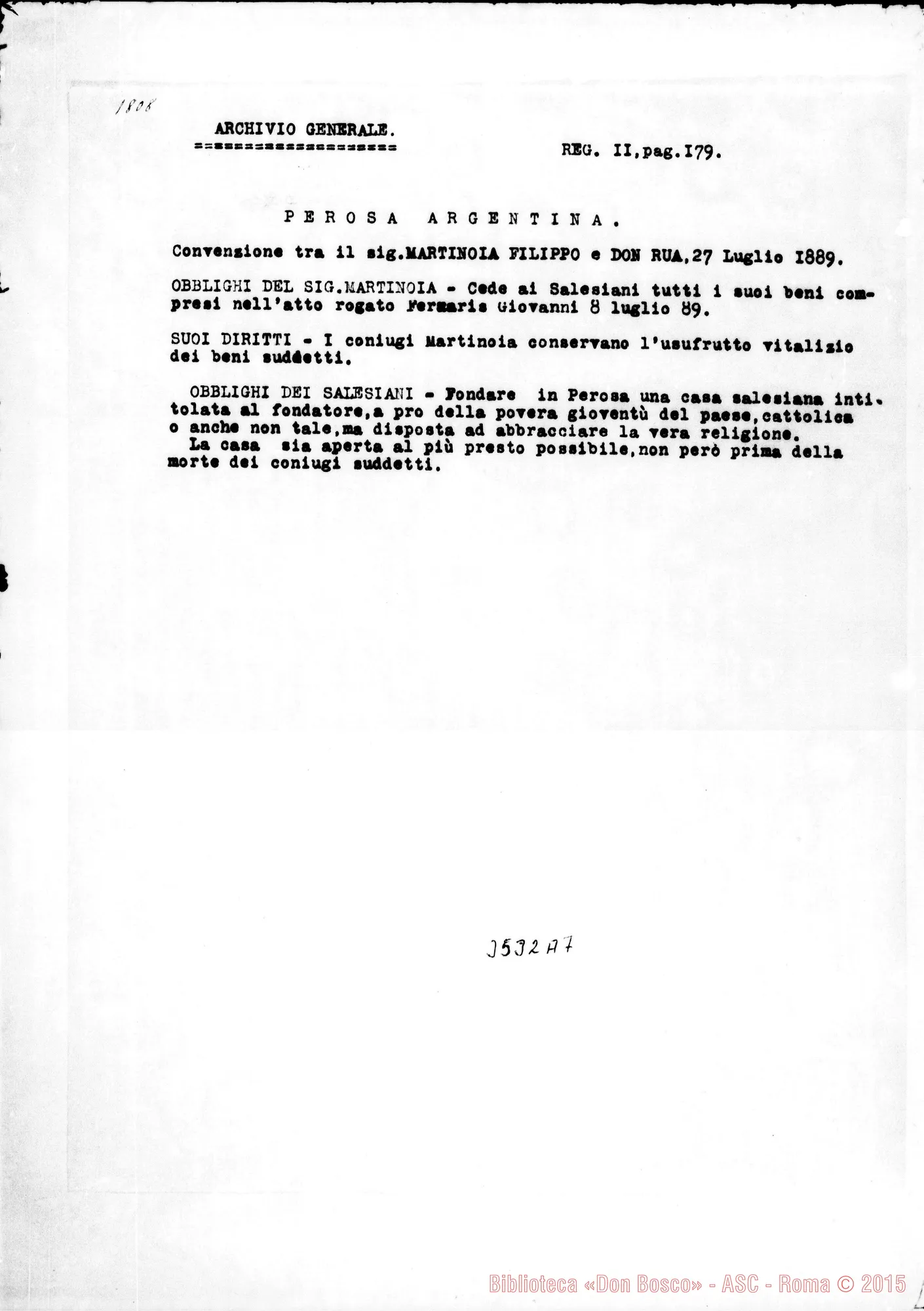 Fotogramma A 7 — Convenzione: estratti