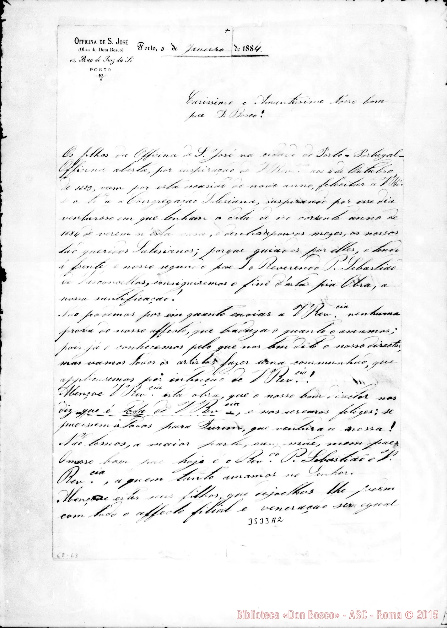 Fotogramma A 2 — I Figli di Porto-Don Bosco. Porto, 3-01-1884