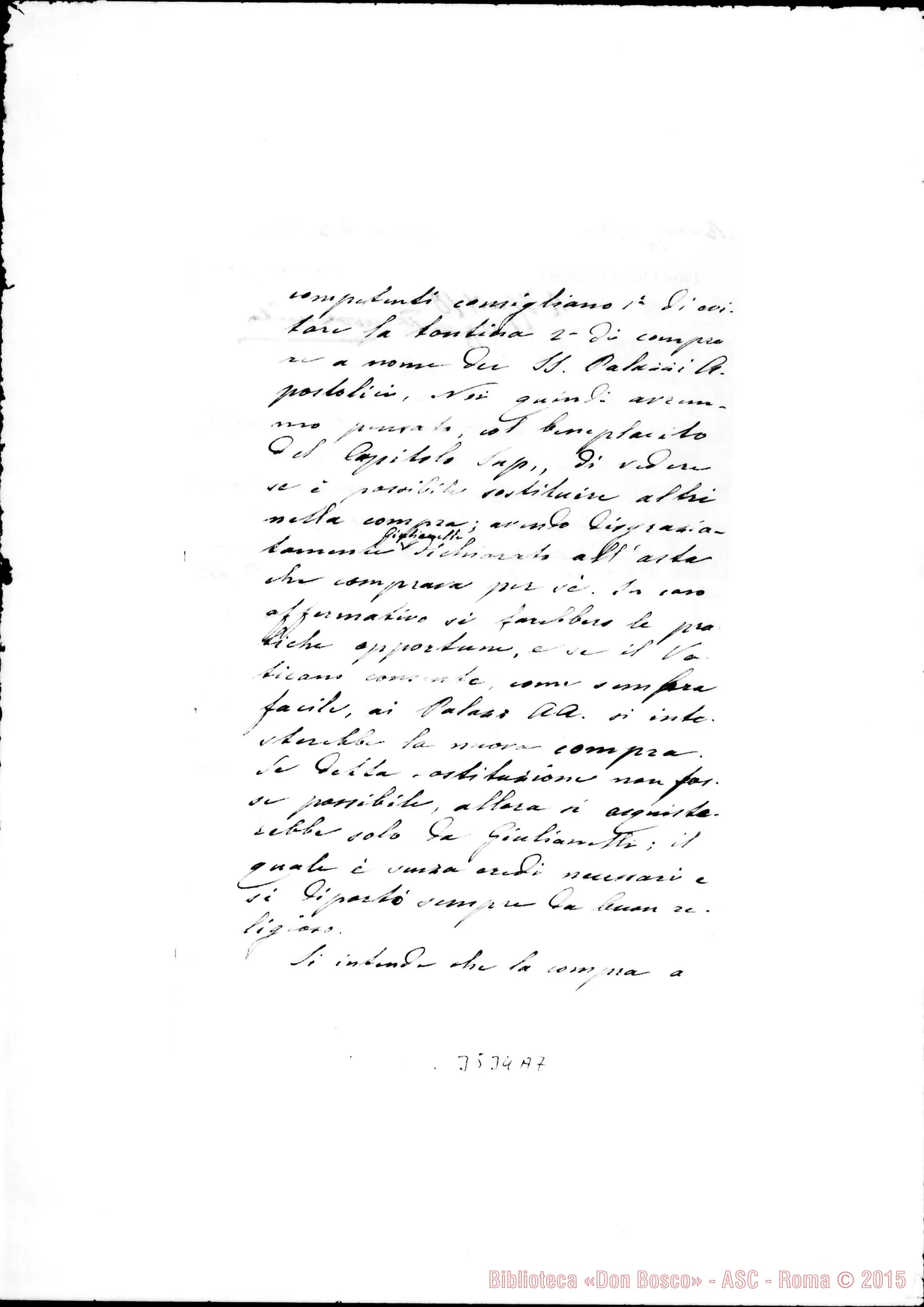 Fotogramma A 7 — Don Tommaso Laureri-Don Rinaldi. Roma, 4-03-1906 Autogr. Rinaldi