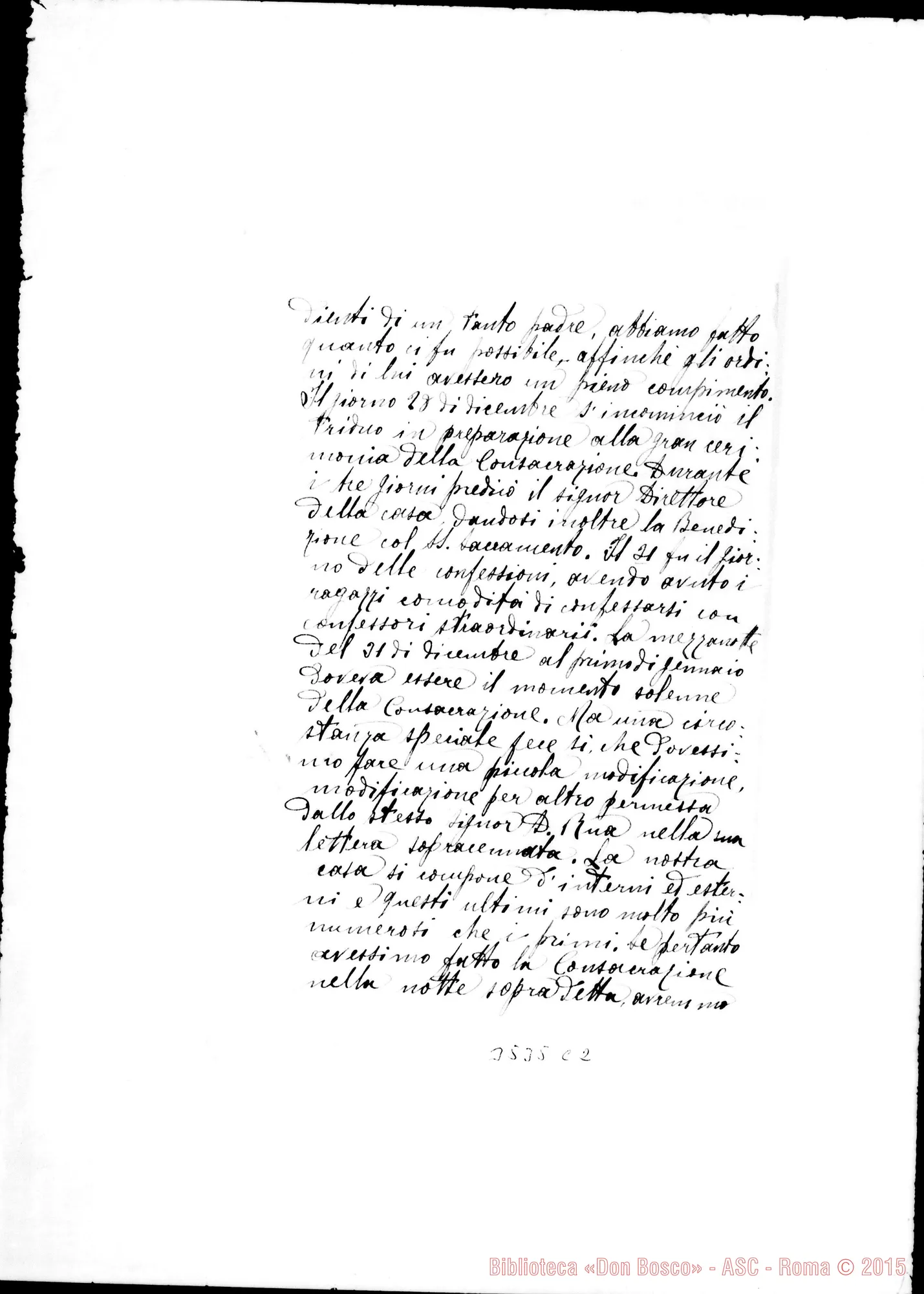 Fotogramma C 2 — Direttore: relazione