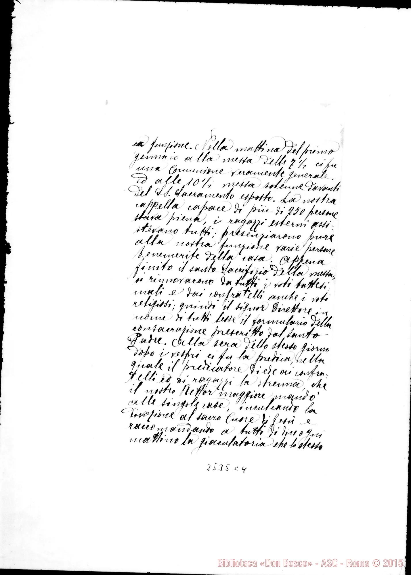 Fotogramma C 4 — Direttore: relazione