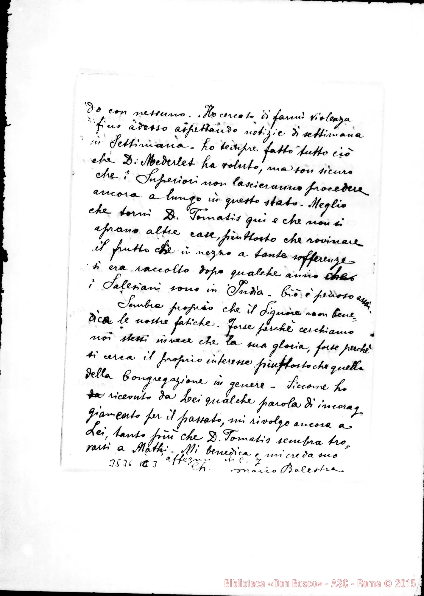 Fotogramma C 3 — Mario Balestra, ch.-Don Paolo Albera. Tanjore, 16-10-1908