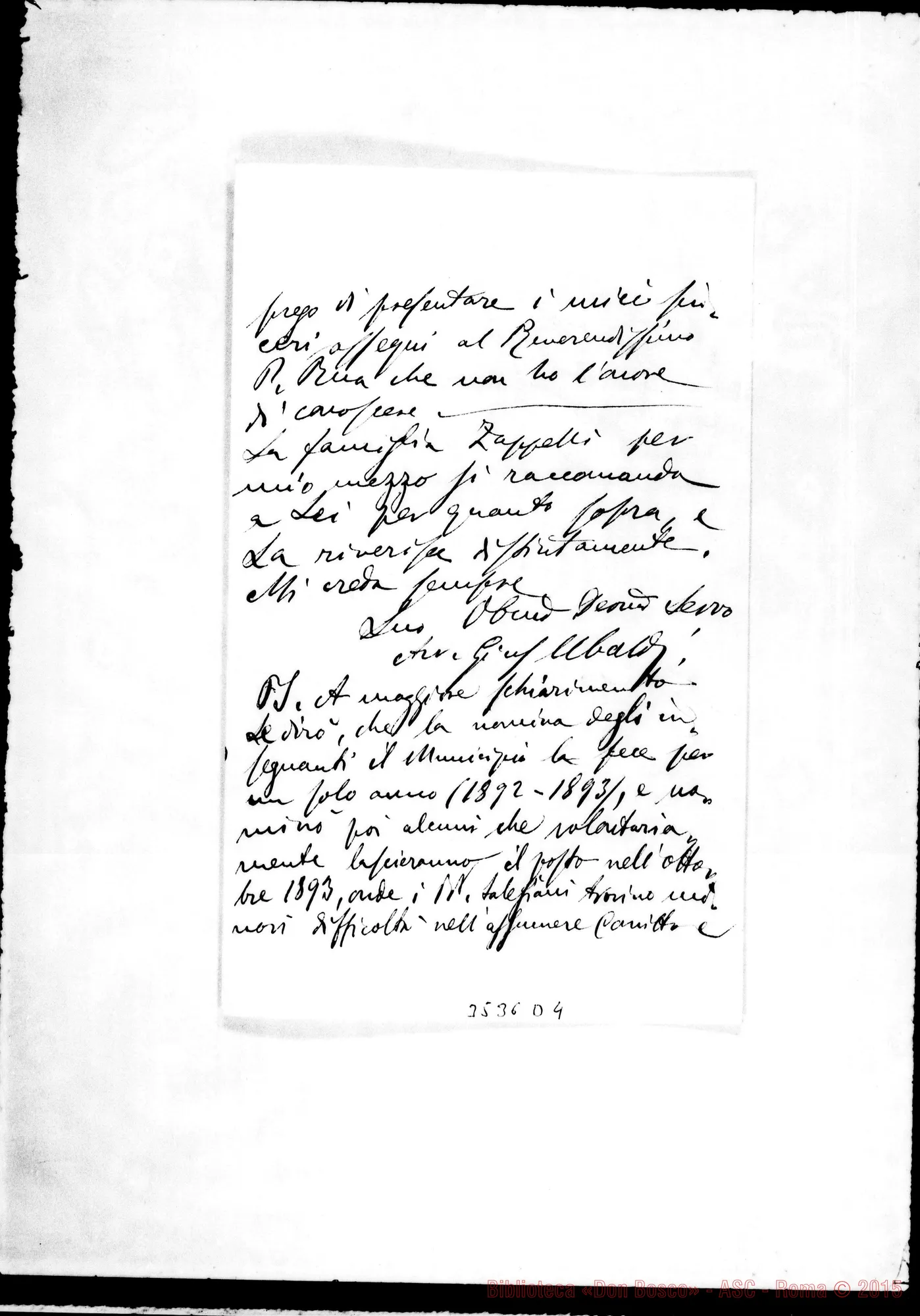 Fotogramma D 4 — Trevi: Ubaldi Giuseppe: Don Cerruti. Spoleto, 25-09-1892