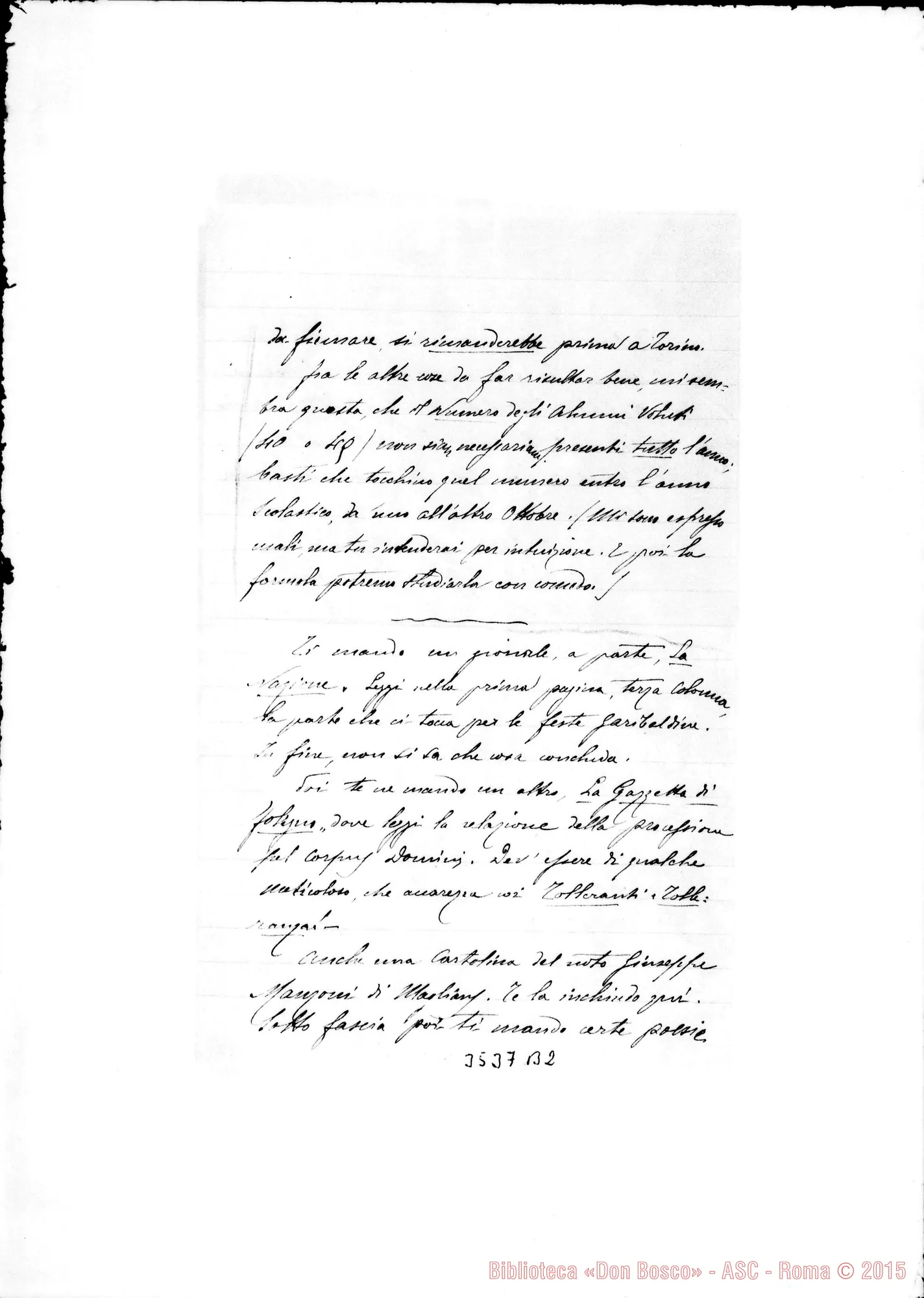 Fotogramma B 2 — Don Giuseppe Daghero-Don Cesare. Trevi, senza data