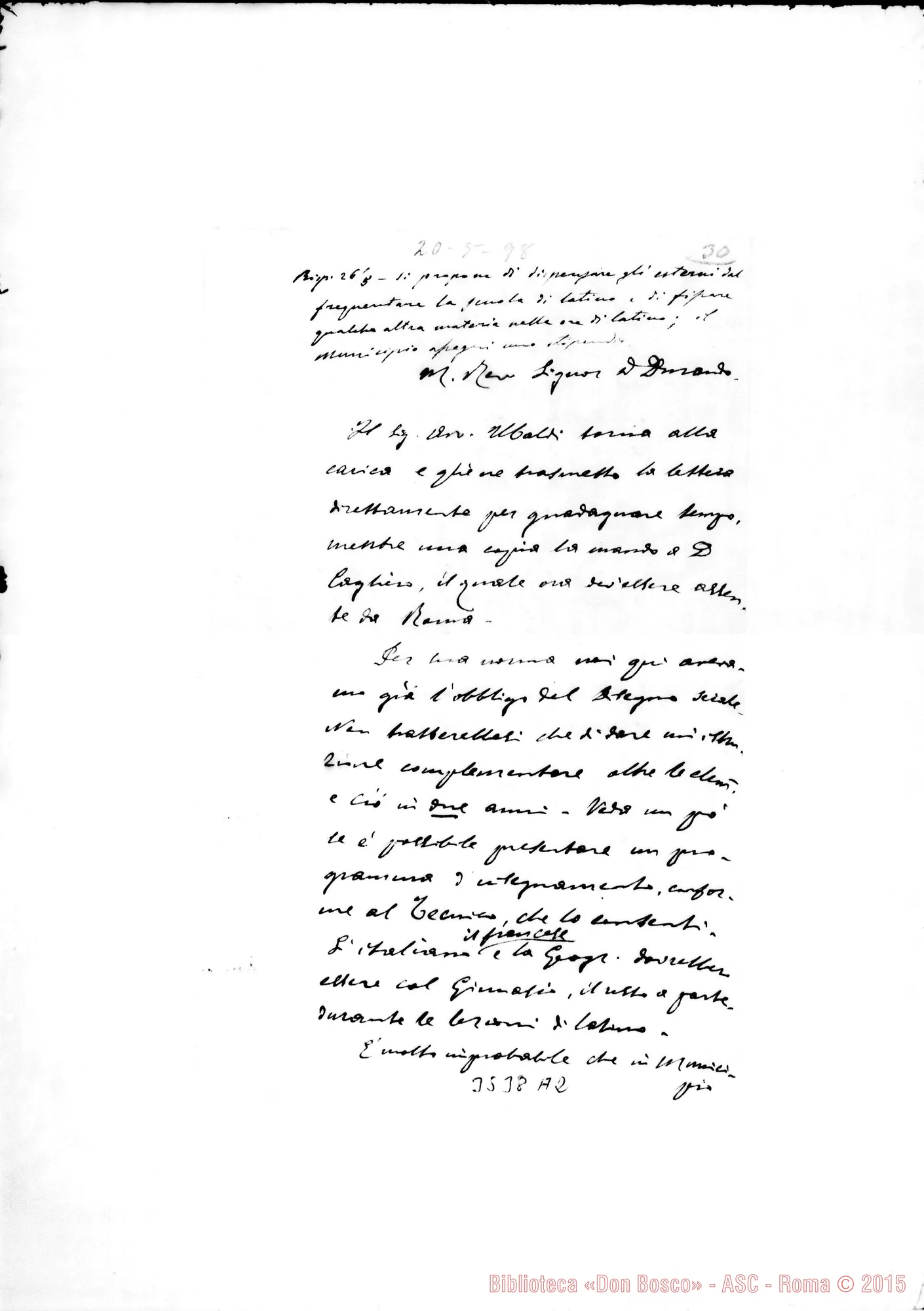 Fotogramma A 2 — Don Borio-Don Durando. Trevi, 20-05-1898