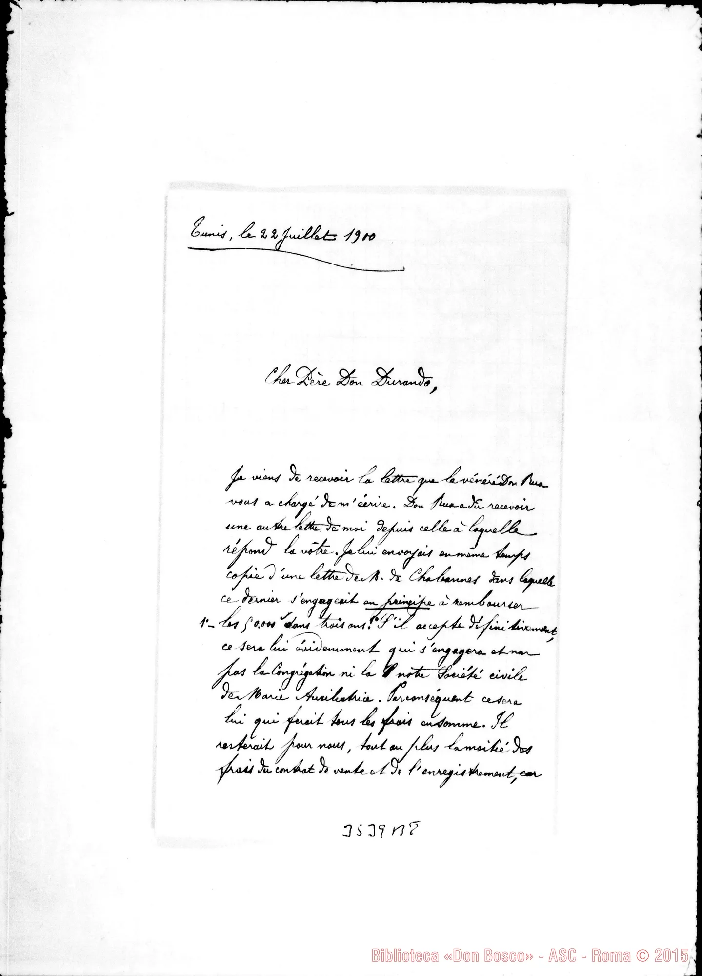 Fotogramma B 8 — Don Corlay-Don Durando. Tunis, 22-07-1900