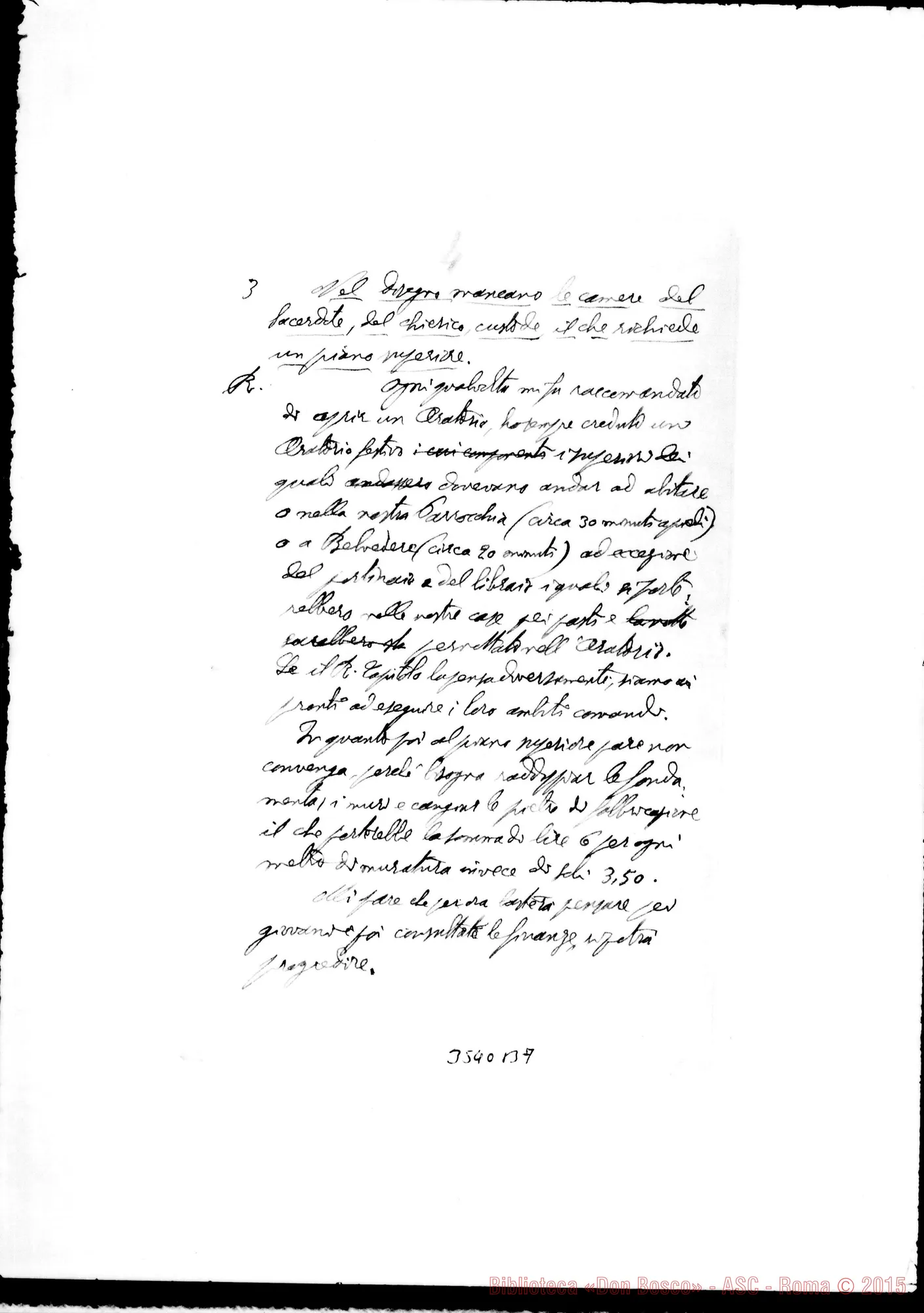 Fotogramma B 7 — Don Ghione Anacleto-Rev.mo Sig. Tunis, 23-09-1901