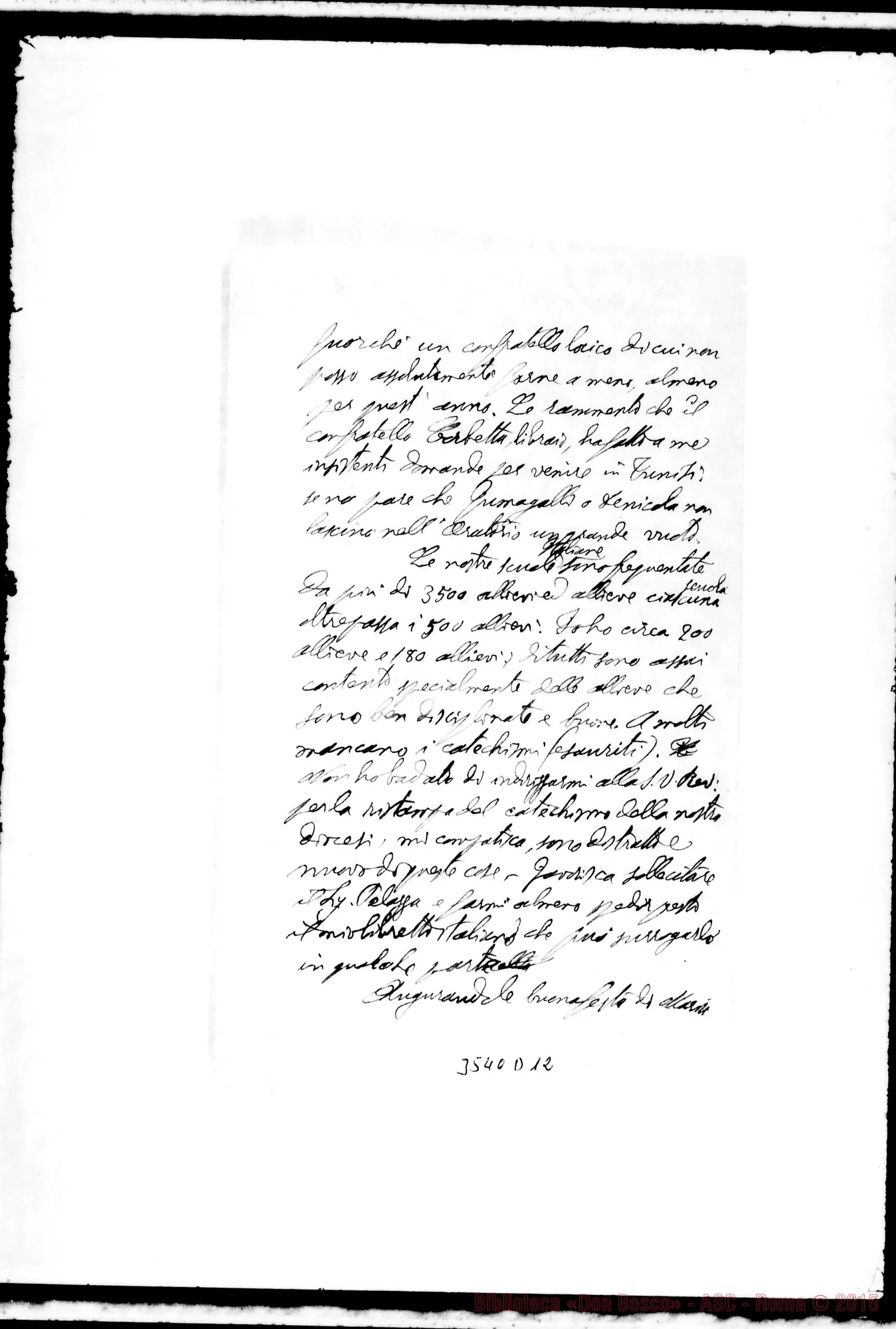 Fotogramma D 12 — Don Ghione Anacleto-Ispettore. Tunis, 1-12-1901
