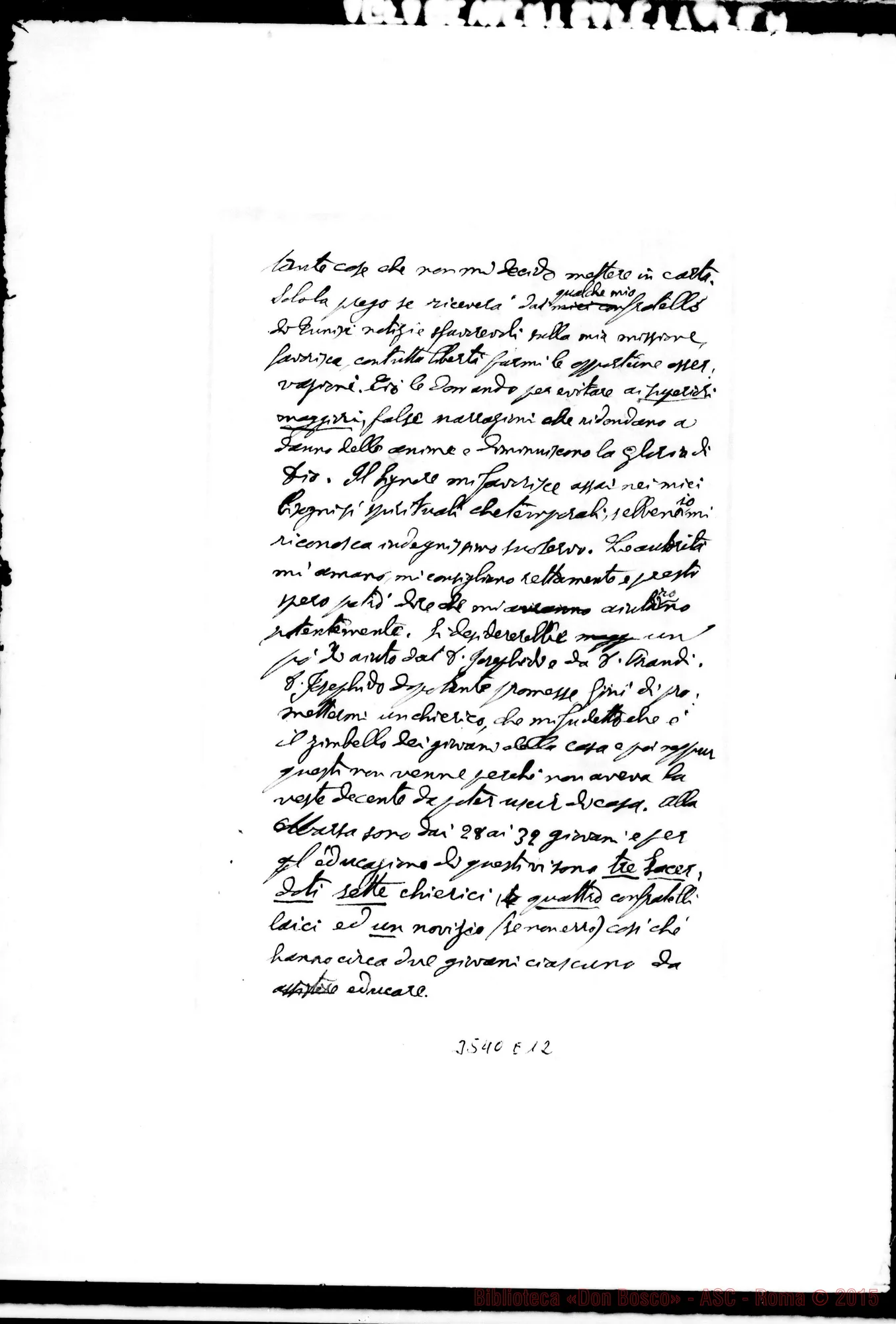 Fotogramma E 12 — Don Ghione Anacleto-Rev.mo Sig. Tunis, 16-01-1902