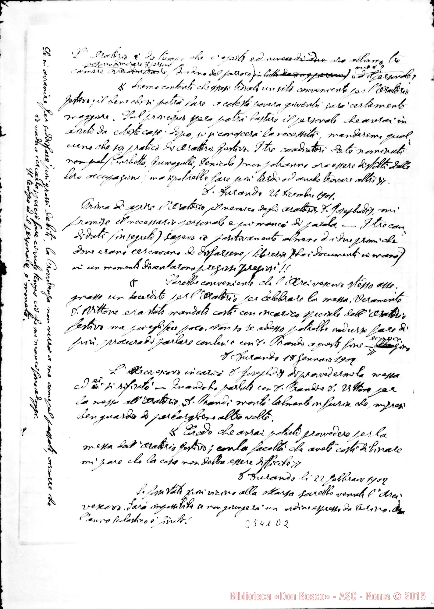 Fotogramma D 2 — Don Ghione Anacleto-Rev.mo Padre. Tunis, 3-07-1902