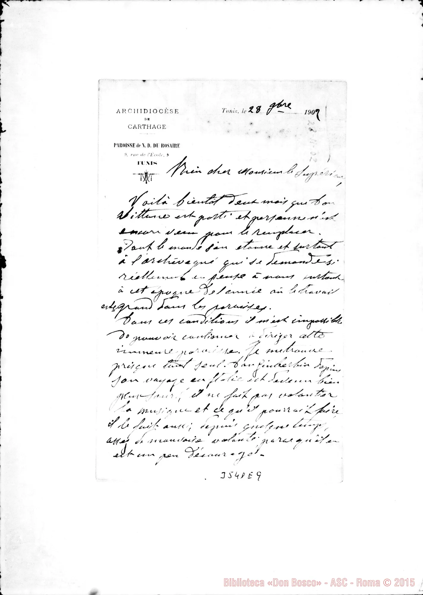 Fotogramma E 9 — Don Prandi Lorenzo-Monsieur Supérieur. Tunis, 28-11-1902