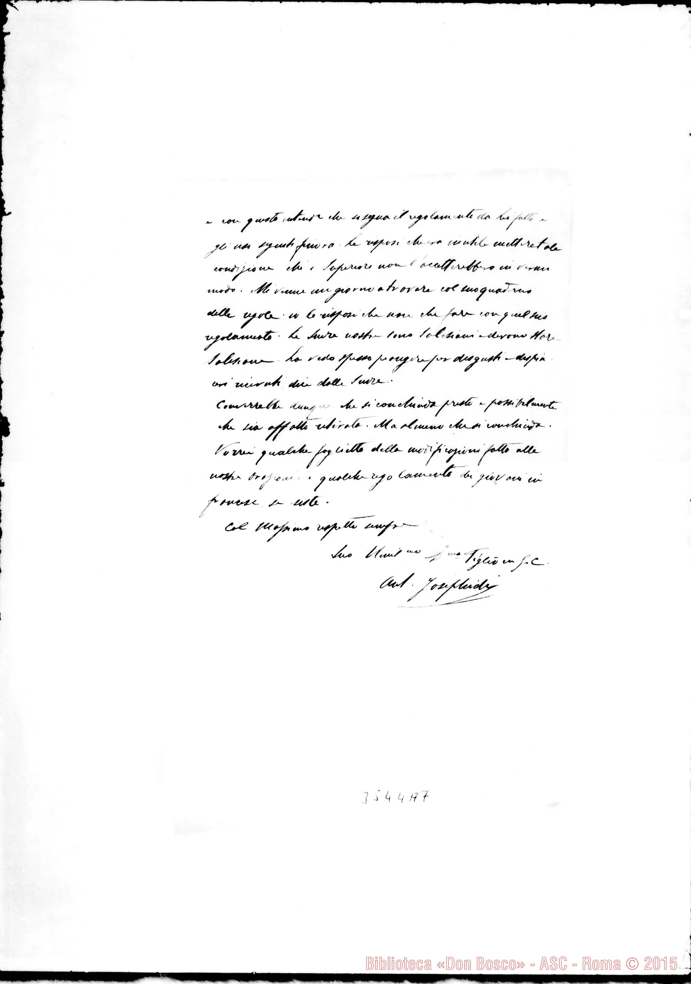 Fotogramma A 7 — Don Josephidi Antonio-Ispettore. La Marsa, 8-03-1895