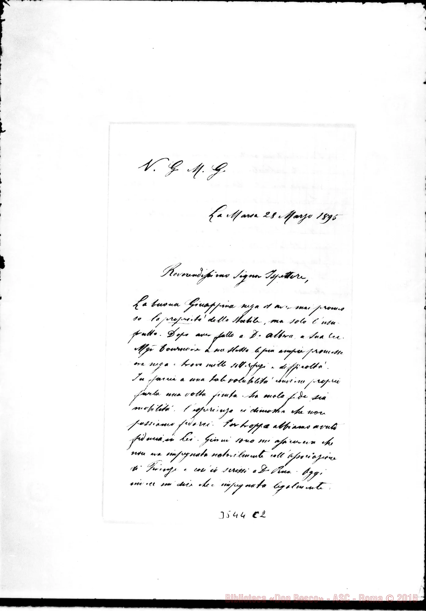 Fotogramma C 2 — Don Antonio Josephidi-Ispettore. La Marsa, 28-03-1895