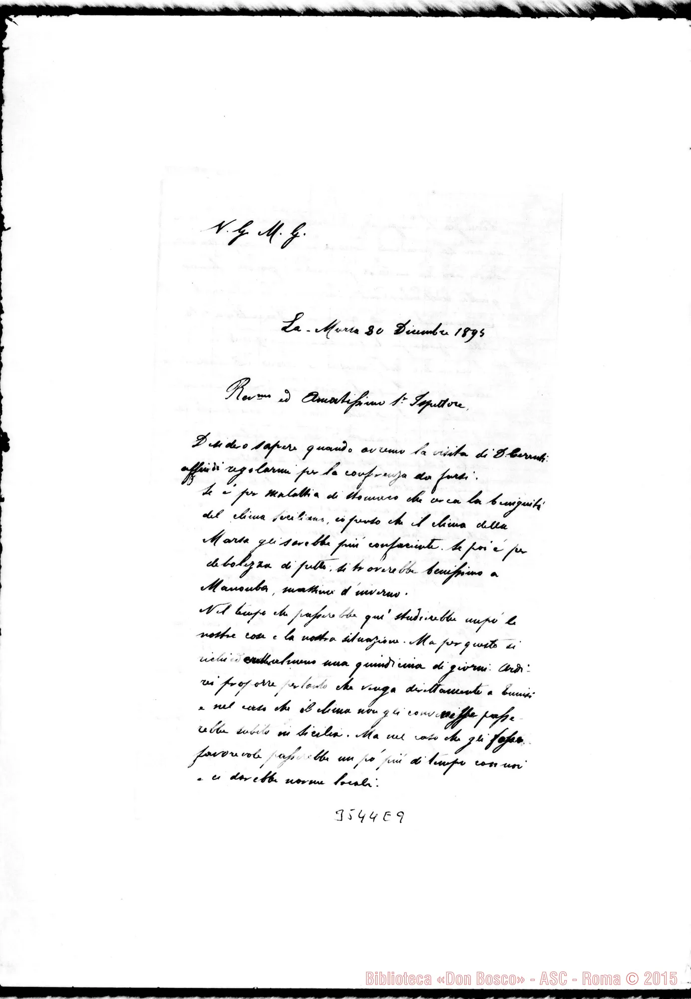 Fotogramma E 9 — Don Josephidi-Ispettore. La Marsa, 20-12-1895