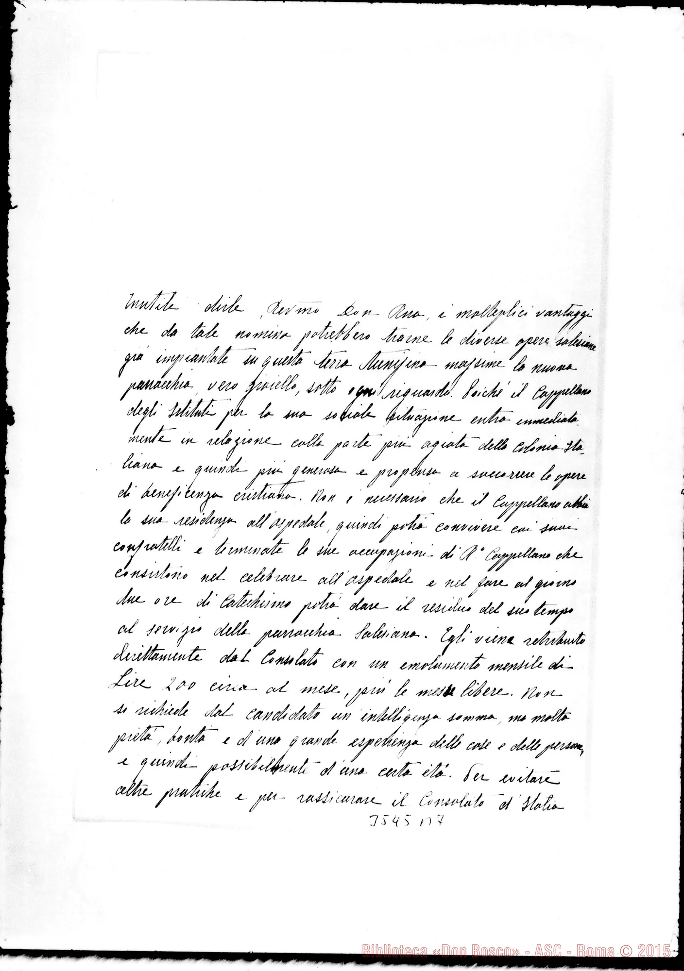 Fotogramma B 7 — Don Raffaele-Don Rua. Tunis, 4-02-1901