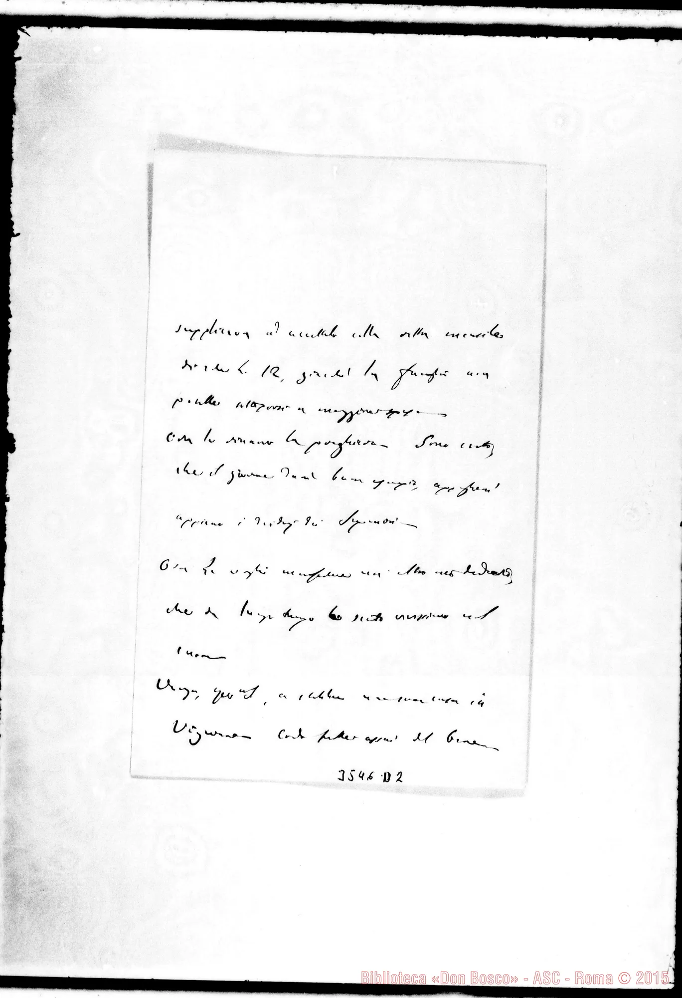 Fotogramma D 2 — Vigevano: Pietro G. Degaudenzi, vesc. di Vigevano-Don Rua, il 26-09-1890