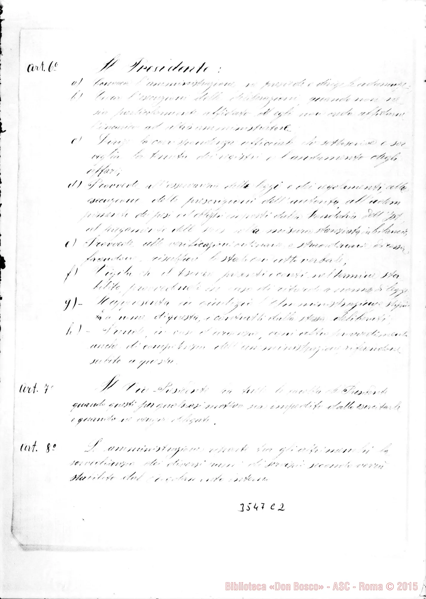 Fotogramma C 2 — Statuto Organico dellTstituto Negrone