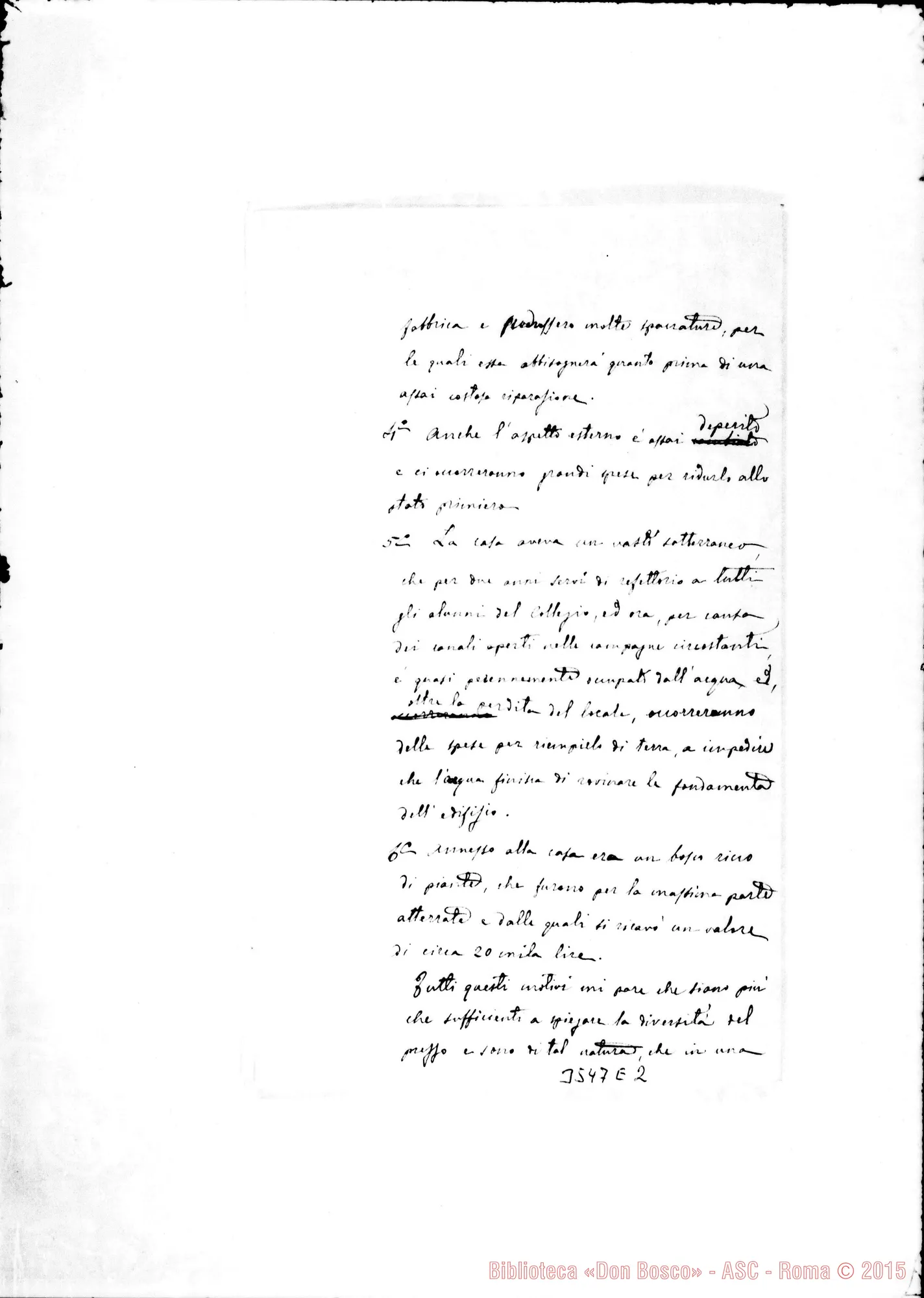 Fotogramma E 2 — Don Bertello-Don Rua. Borgo S. Martino, 30-10-1884 Autogr. Rua