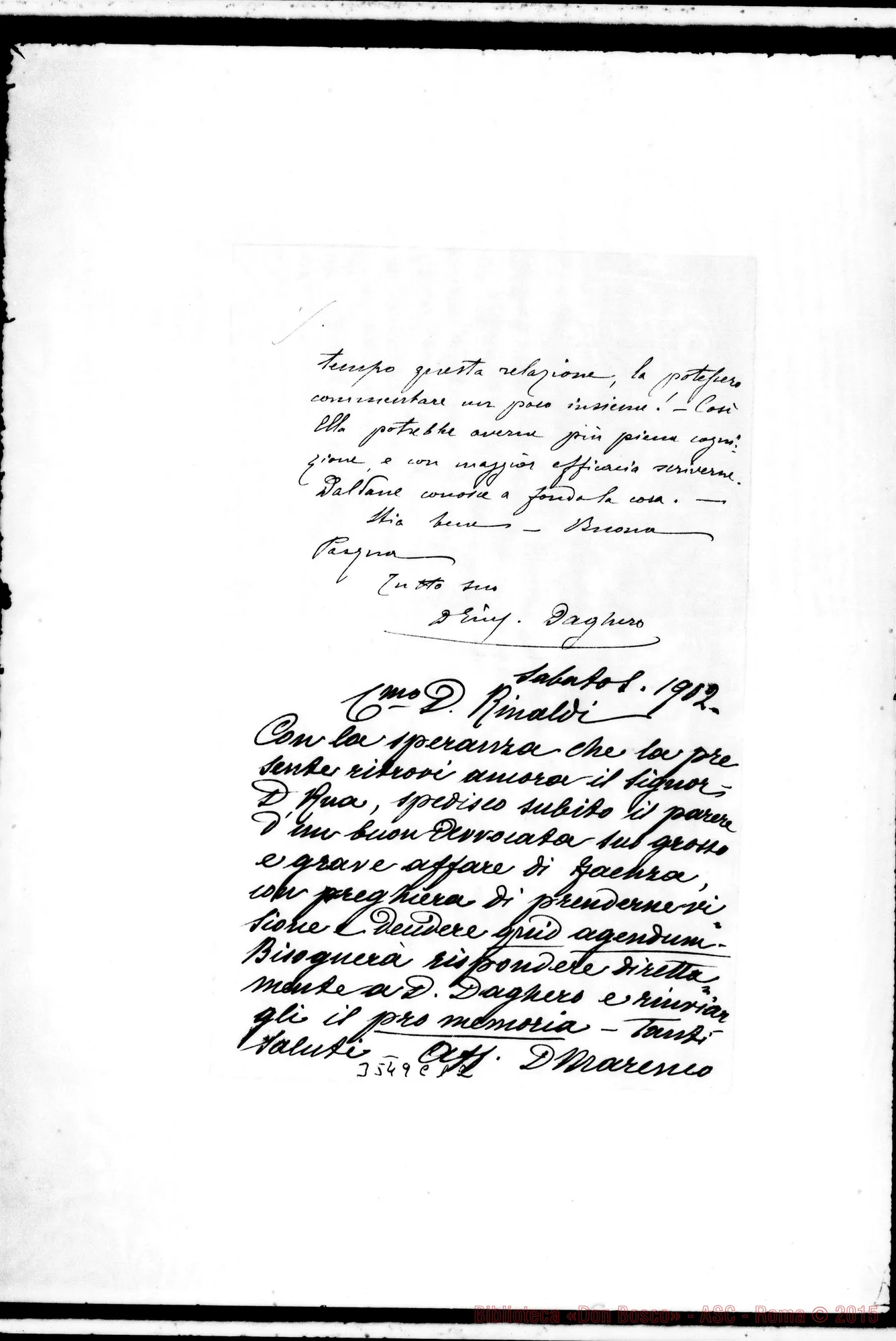 Fotogramma C 12 — Don Giuseppe Daghero-Don Marenco. Faenza, 28-03-1902