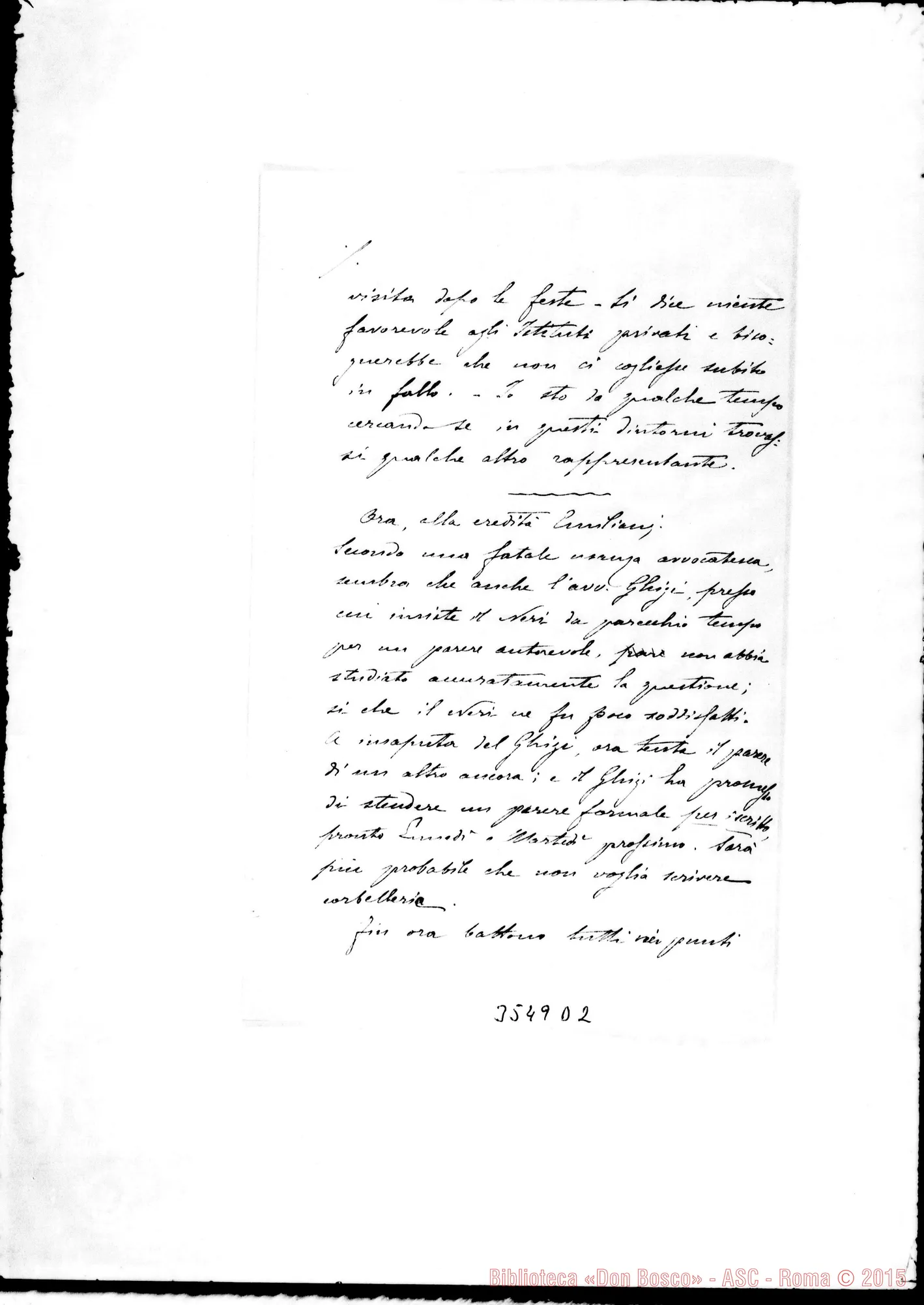 Fotogramma D 2 — Don Giuseppe Daghero-Don Marenco. Faenza, 28-03-1902. Autogr. Rinaldi